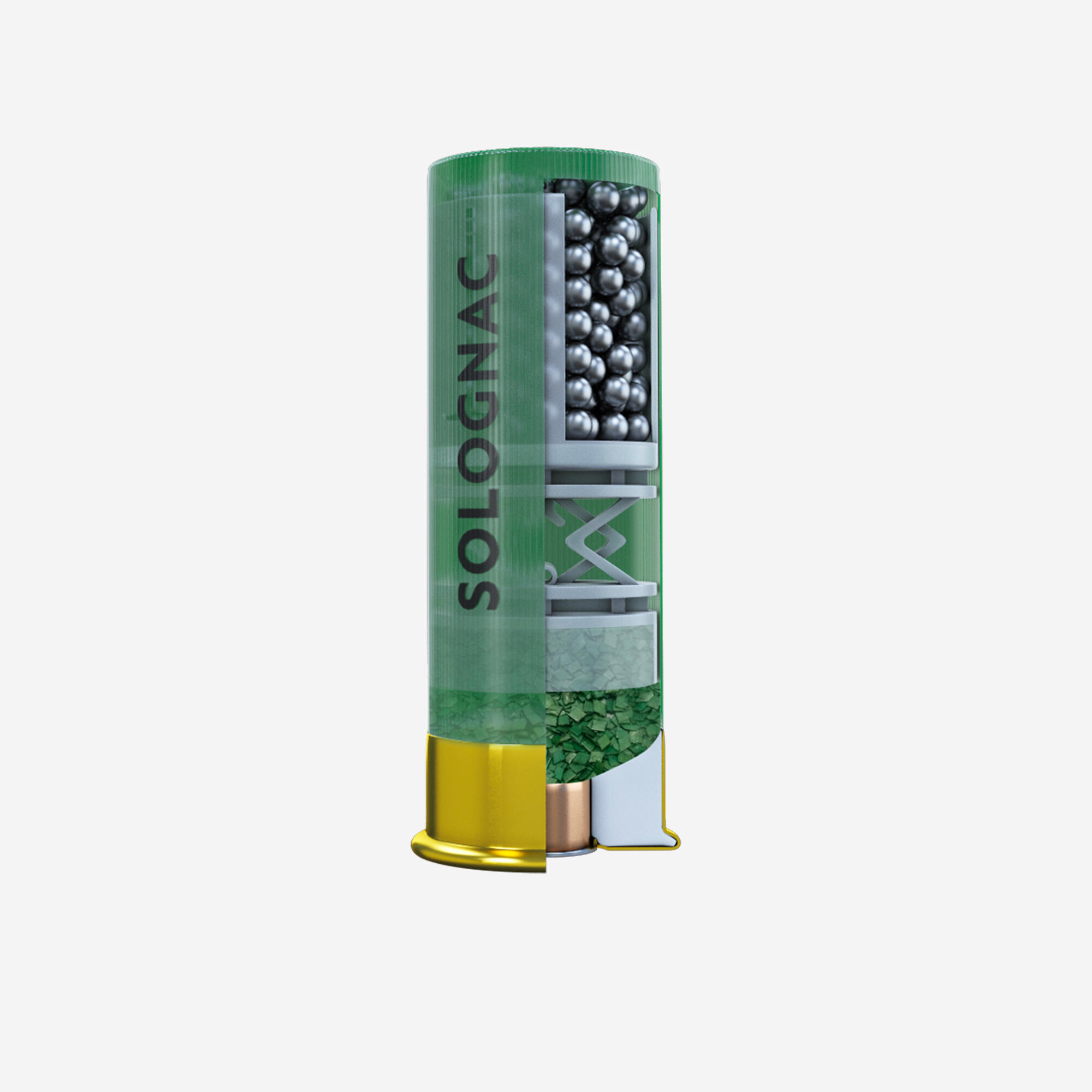 Cartucho caza solognac L100 32 g Calibre 12/70 Perdigon N.° 8 X25 3/5