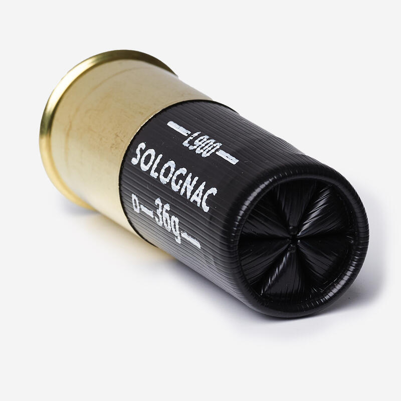 CARTUCHO caza solognac L900 36 g IMPACT CALIBRE 12/70 PERDIGÓN N.° 4 X25