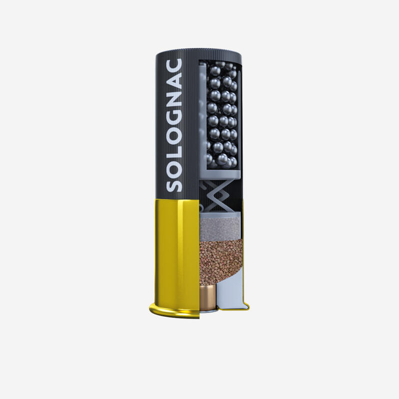 Cartucho caza Solognac L900 36 g Impact Calibre12/70 Pb N.° 2 X25