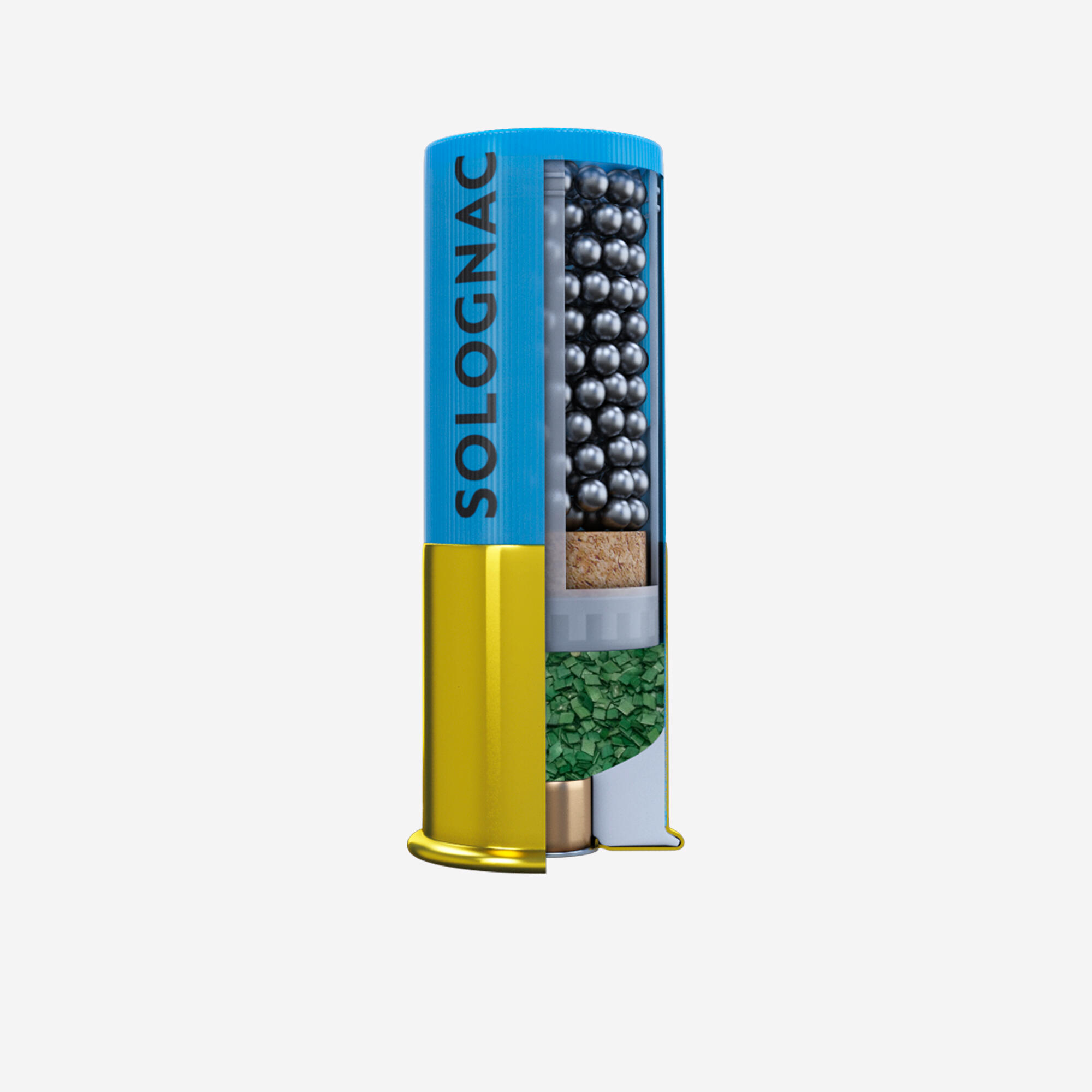 Cartucho Caza Solognac XL100 40 g Calibre 12/70 Perdigón N.° 4 x25 3/5