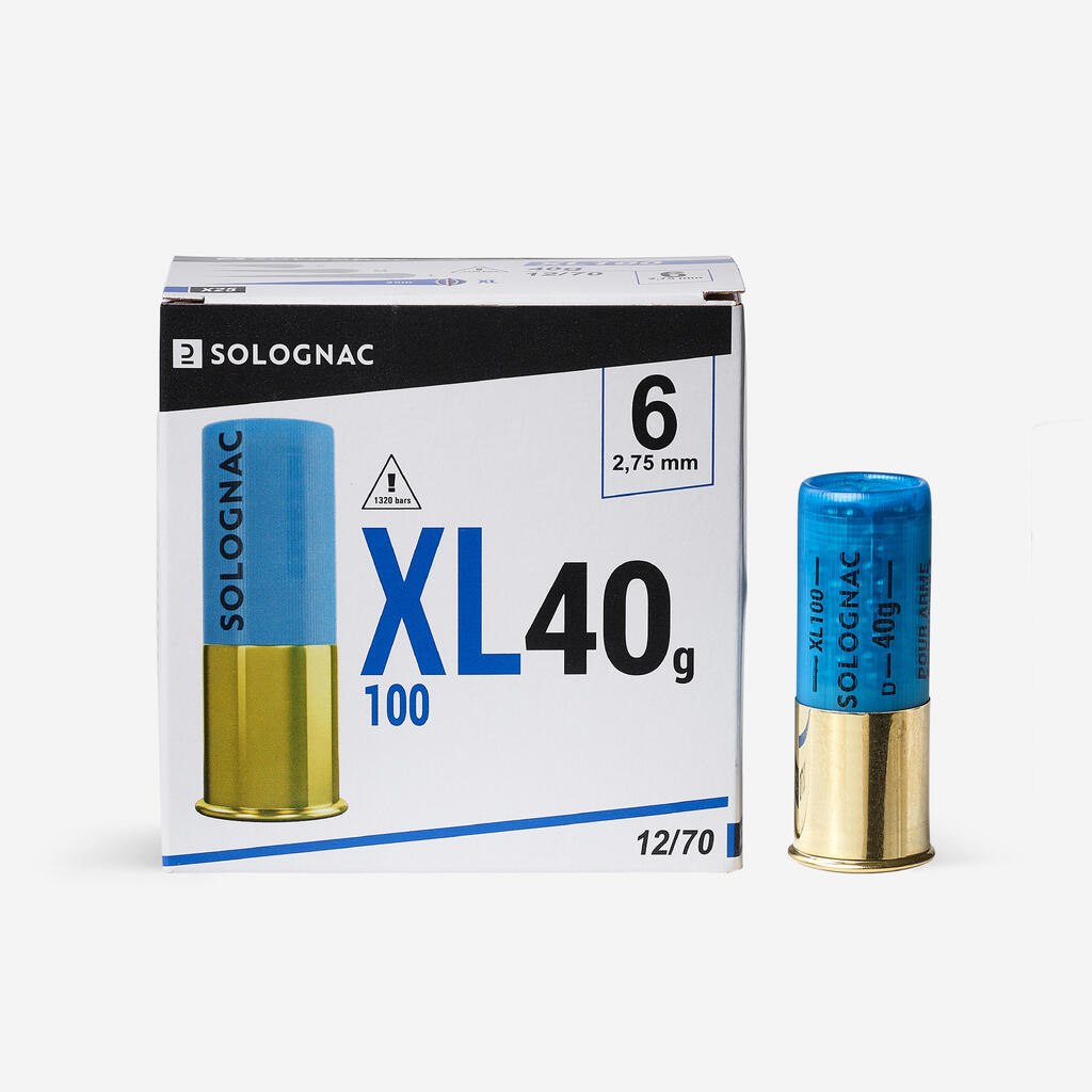 XL100 12 GAUGE CARTRIDGE 40g PB6 X25