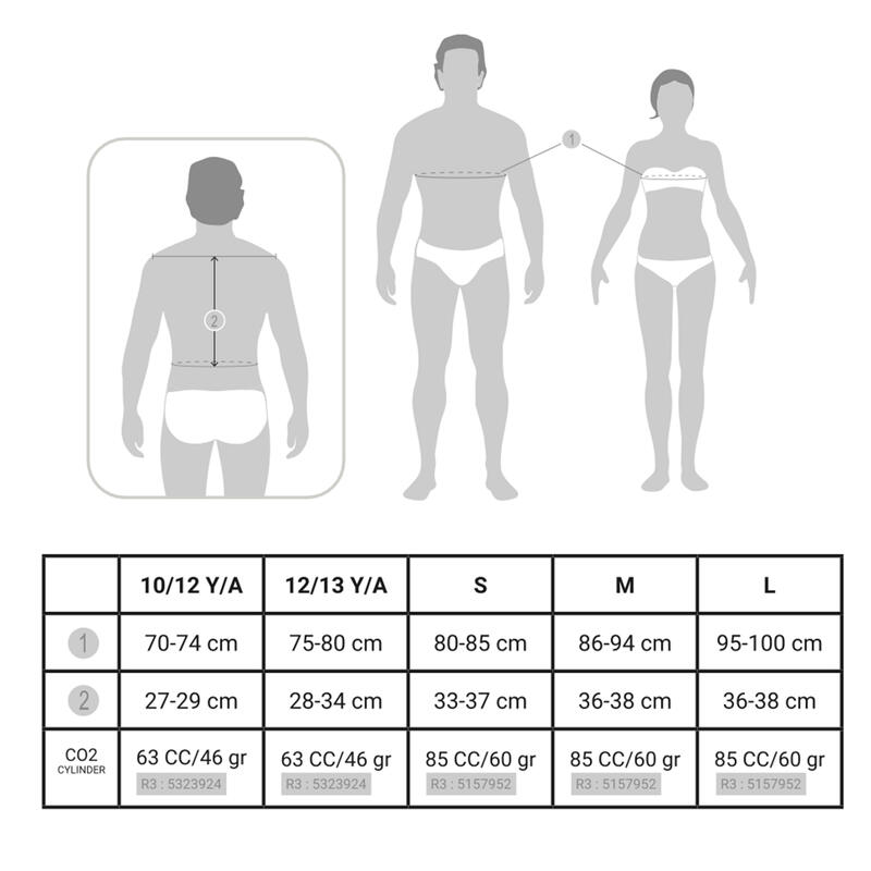 Vestă protecție Airbag echitație Negru Copii