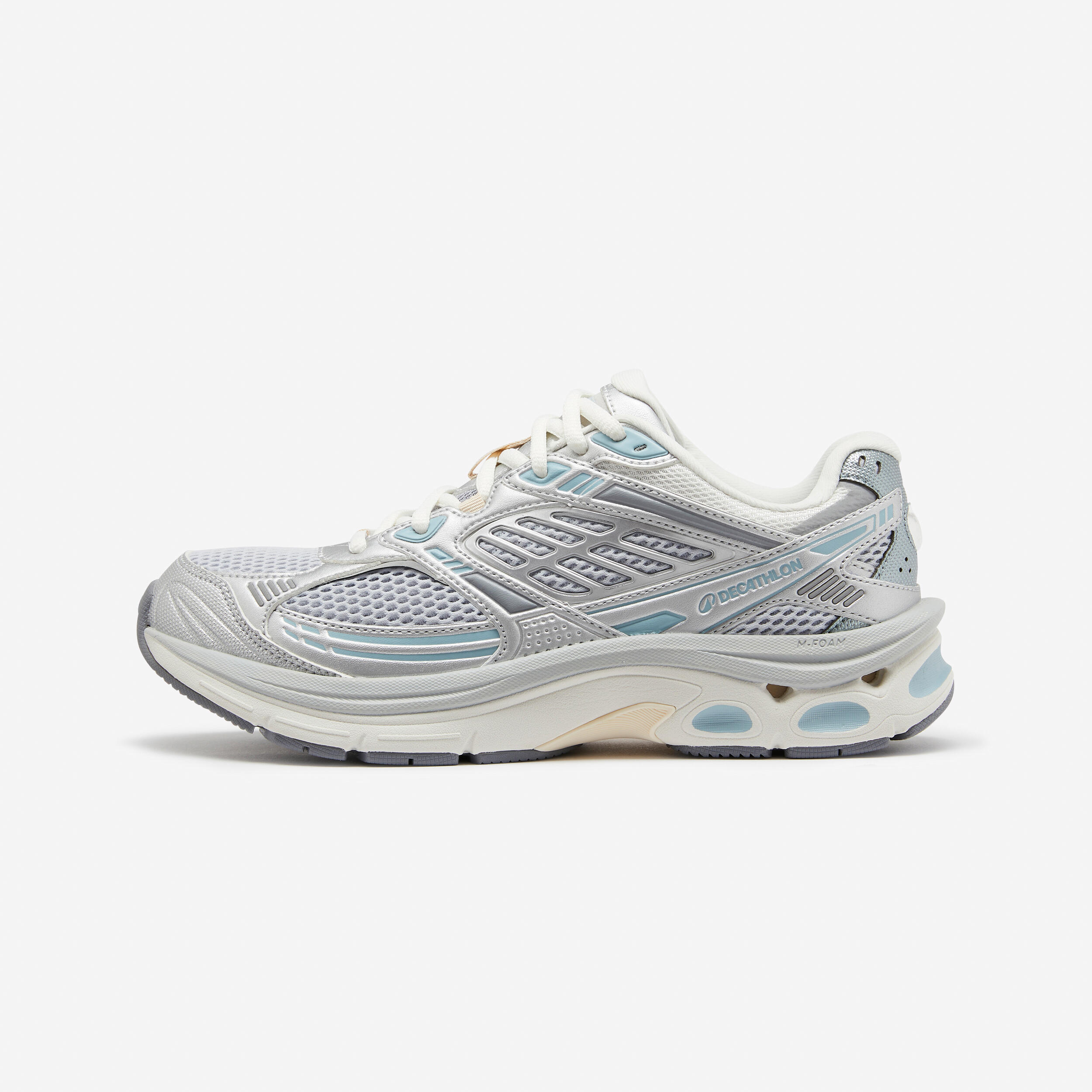 DECATHLON Kadın Spor Ayakkabı - Gri/Açık Mavi/Bej - RR2K