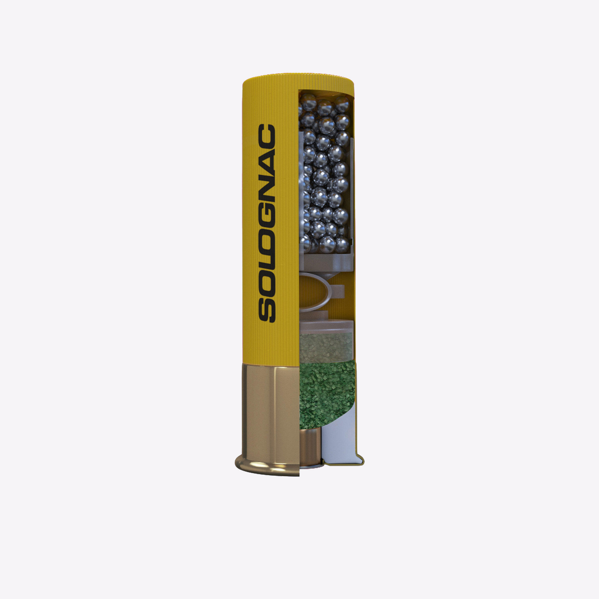 Cartucho Solognac L900 28 g NI Calibre 20/70 Perdigón N.° 4 x25 3/5
