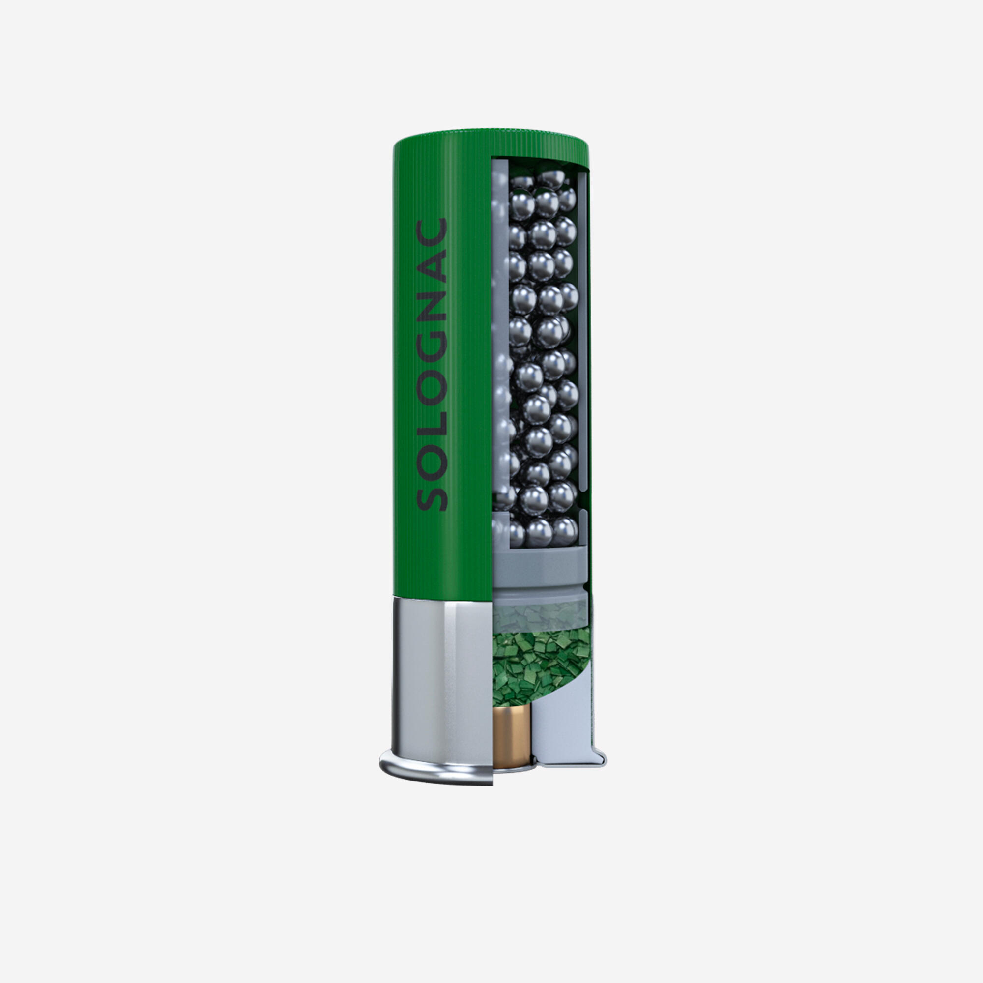 Cartucho Solognac L100 25 g Calibre 16/67 Baja Presión Perdigón Acero N.° 5 x25 3/4
