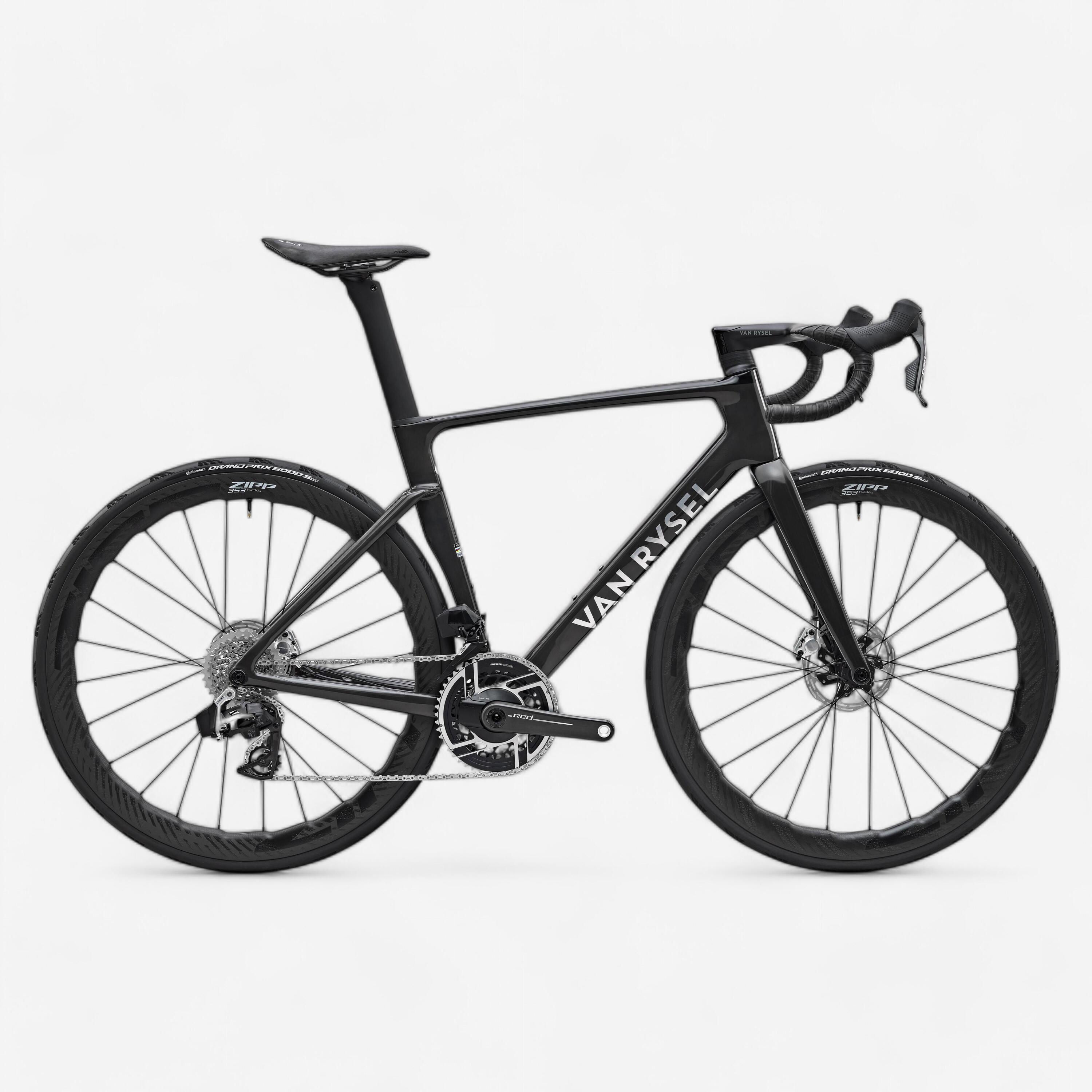 VAN RYSEL Rennrad RCR Pro SRAM RED AXS Powermeter Zipp 353 NSW schwarz glänzend