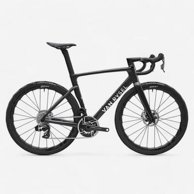 Bici da corsa Van Rysel RCR PRO-R Sram Red Axs Ruote ZIPP 353 NSW nera