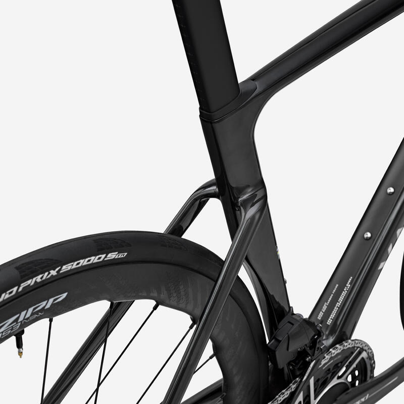 Bicicletă șosea RCR PRO SRAM RED AXS SENZOR PUTERE ZIPP353 NSW Negru strălucitor