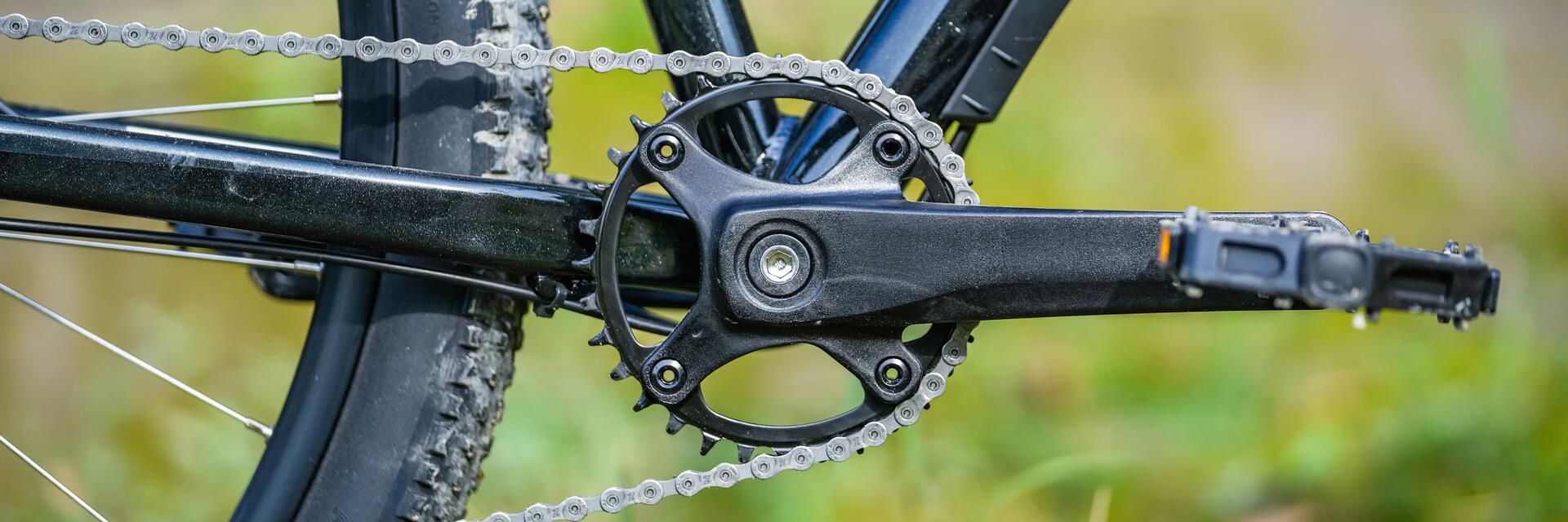 Łańcuch rowerowy w rowerze
