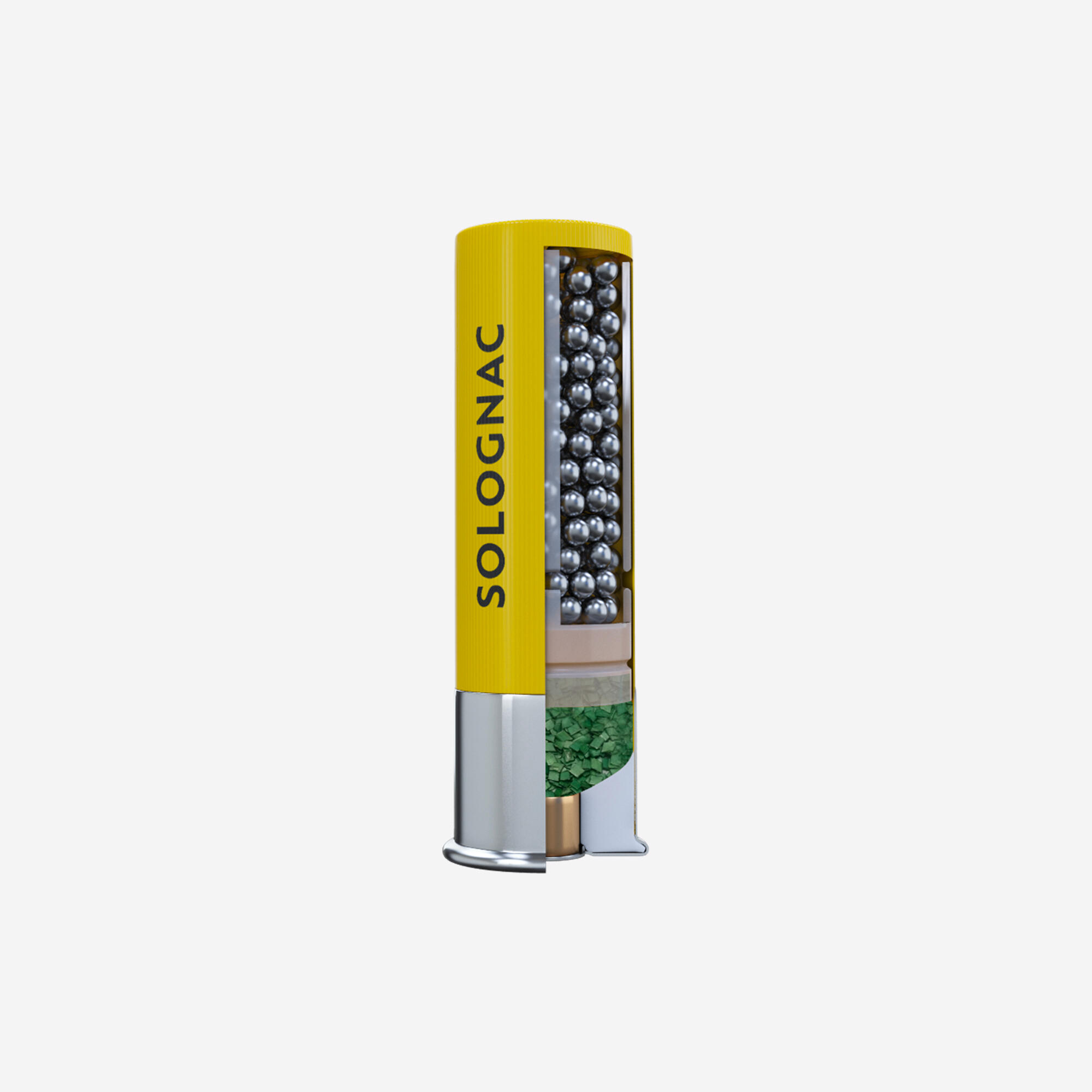 Cartucho Solognac L100 24 g Calibre 20/70 Alta Presión Perdigón Acero N.° 4 x25 3/4