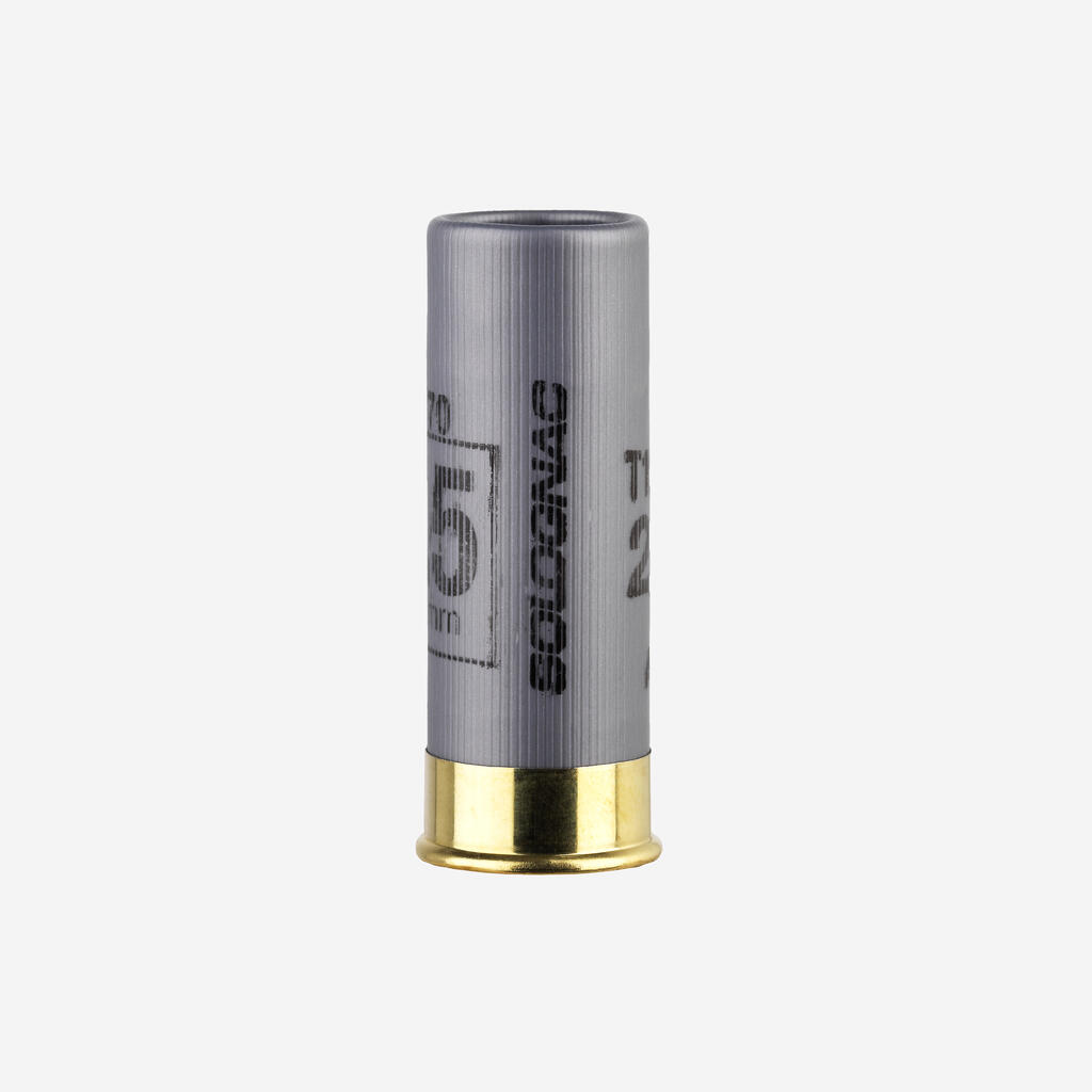 Clay Pigeon Shooting Cartridge T100 24g 12 Gauge 70mm 7.5 Shot x25