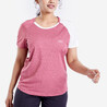 Women Badminton T-Shirt sensation 530 Pink White