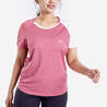 Women Badminton T-Shirt sensation 530 Pink White
