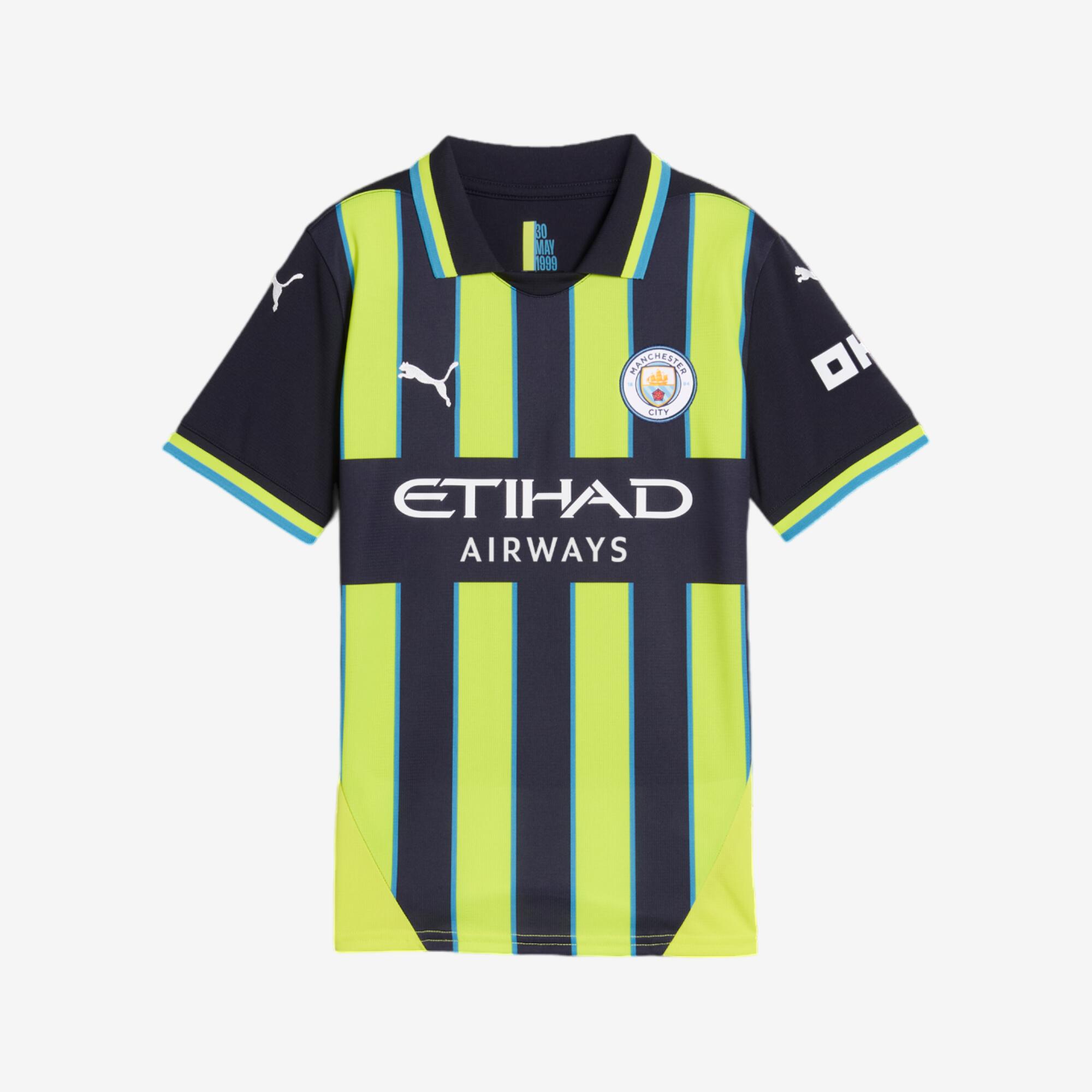 Kinder Fussball Trikot Manchester City Saison 24/25 Auswärts