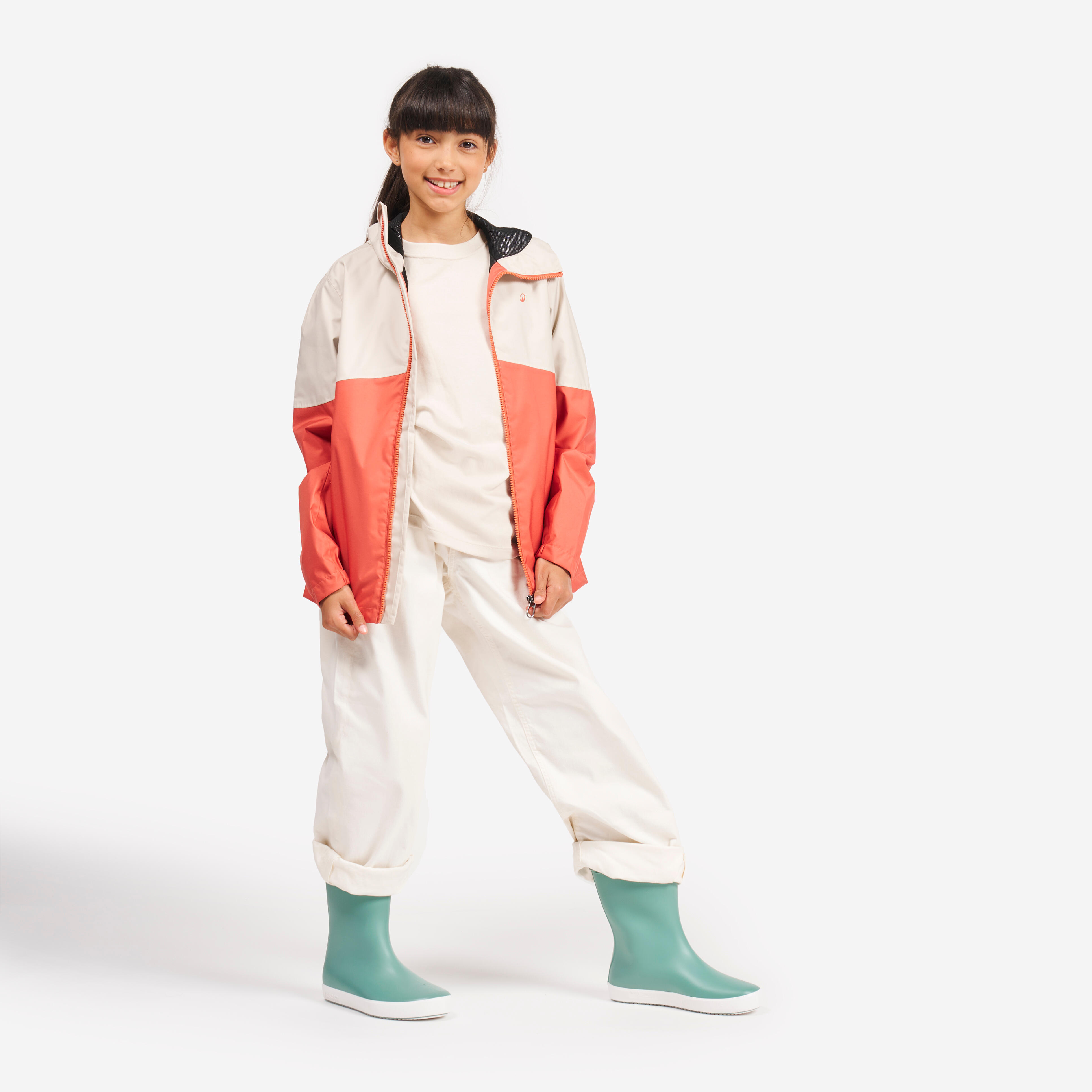 Kids’ Sailing Waterproof Jacket, 100 - TRIBORD
