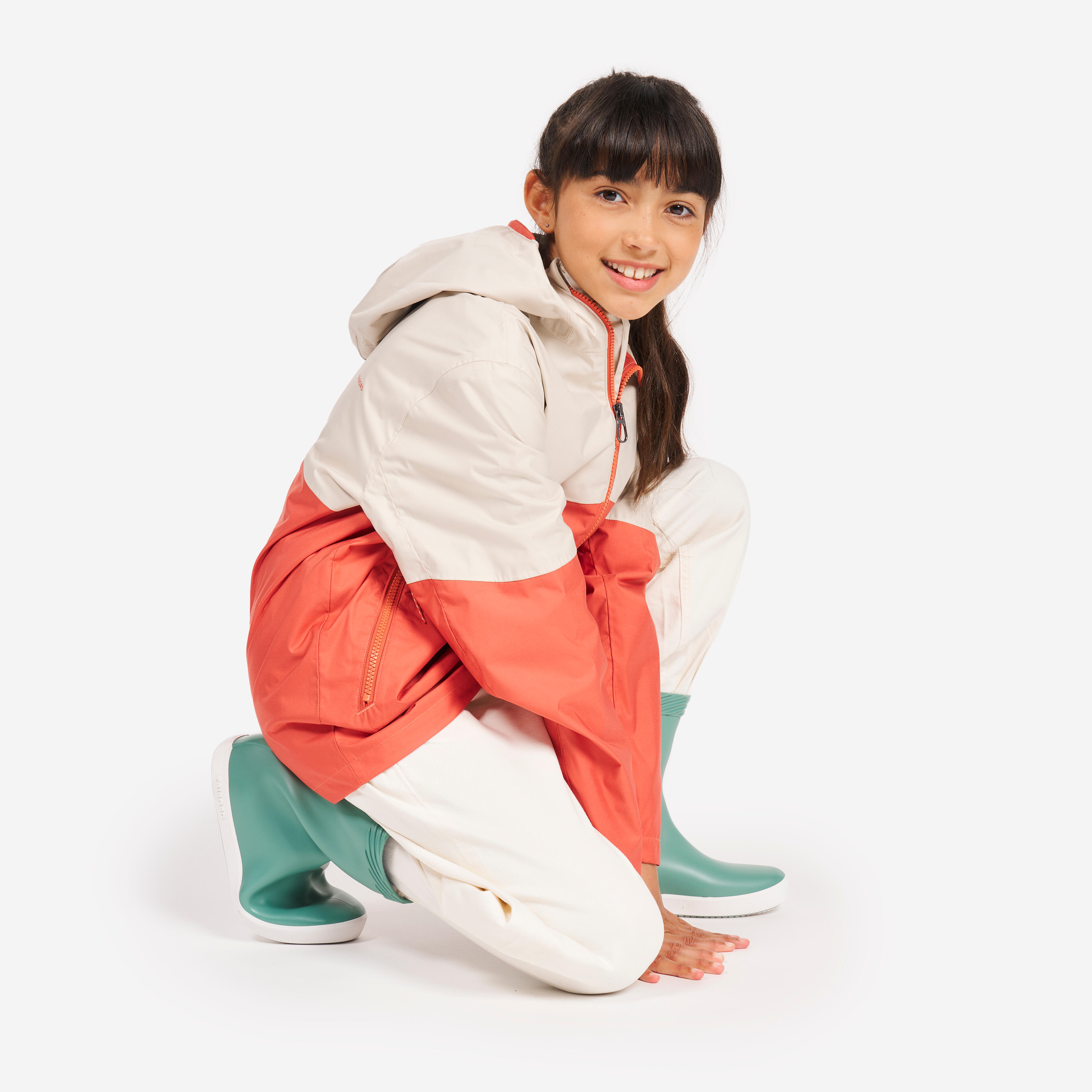 Kids’ Sailing Waterproof Jacket, 100 - TRIBORD