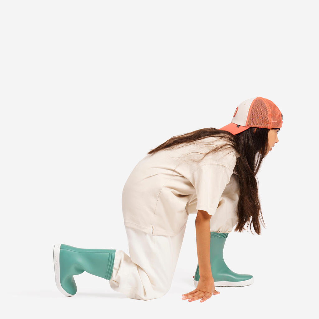 Segelcap Kinder - Sailing 500 beige/rot