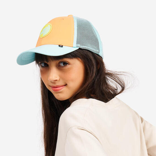 Cappellino vela bambino SAILING 500 bianco-giallo