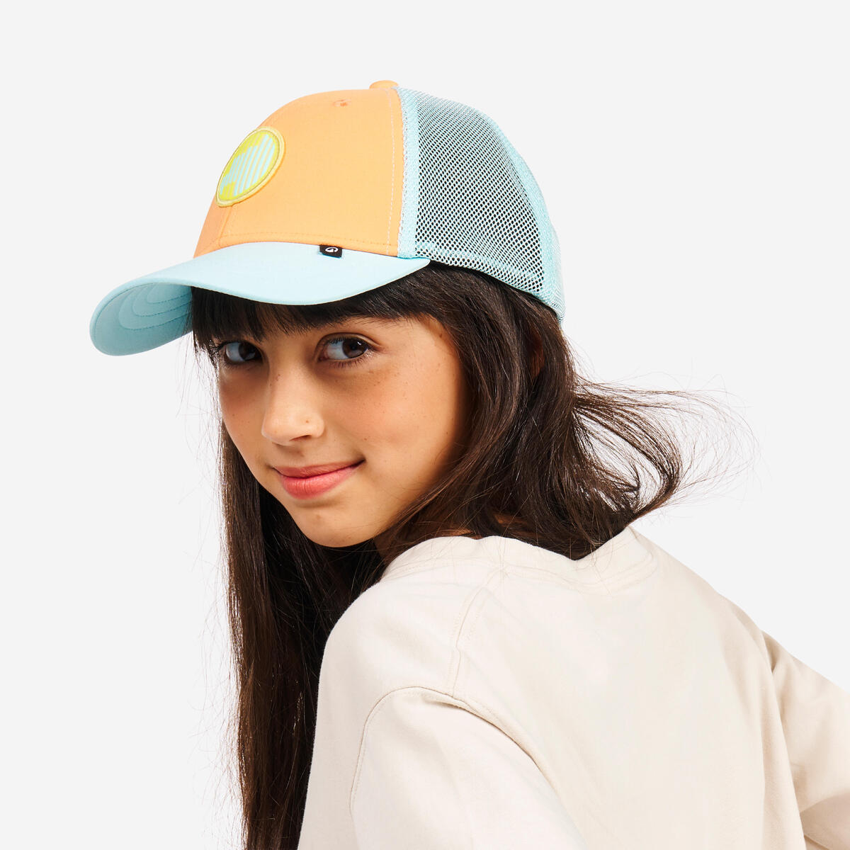 Casquette de voile Enfant - Sailing 500 orange bleu