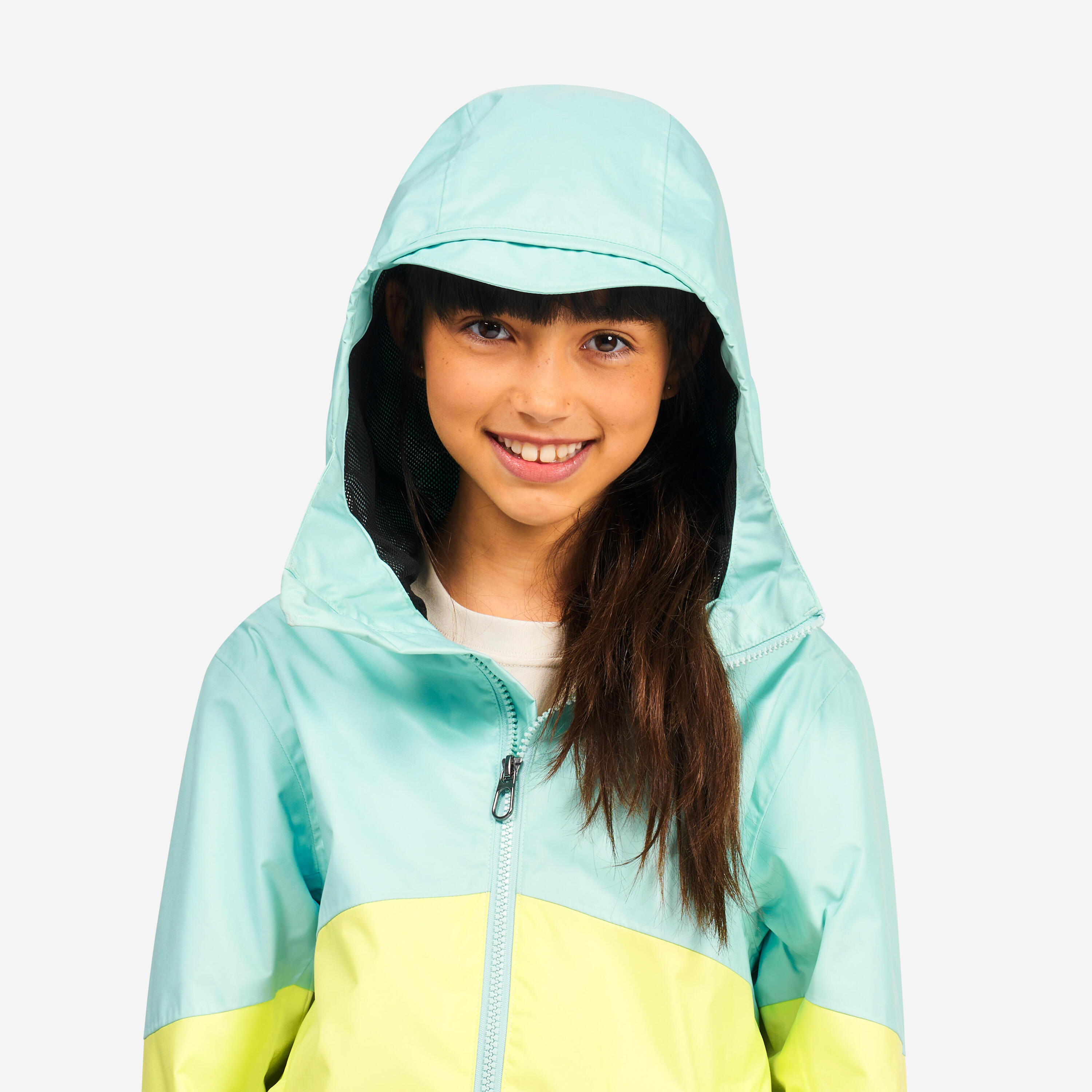 Zeiljas regenjas voor kinderen Sailing 100 blauw citroengeel 4/10