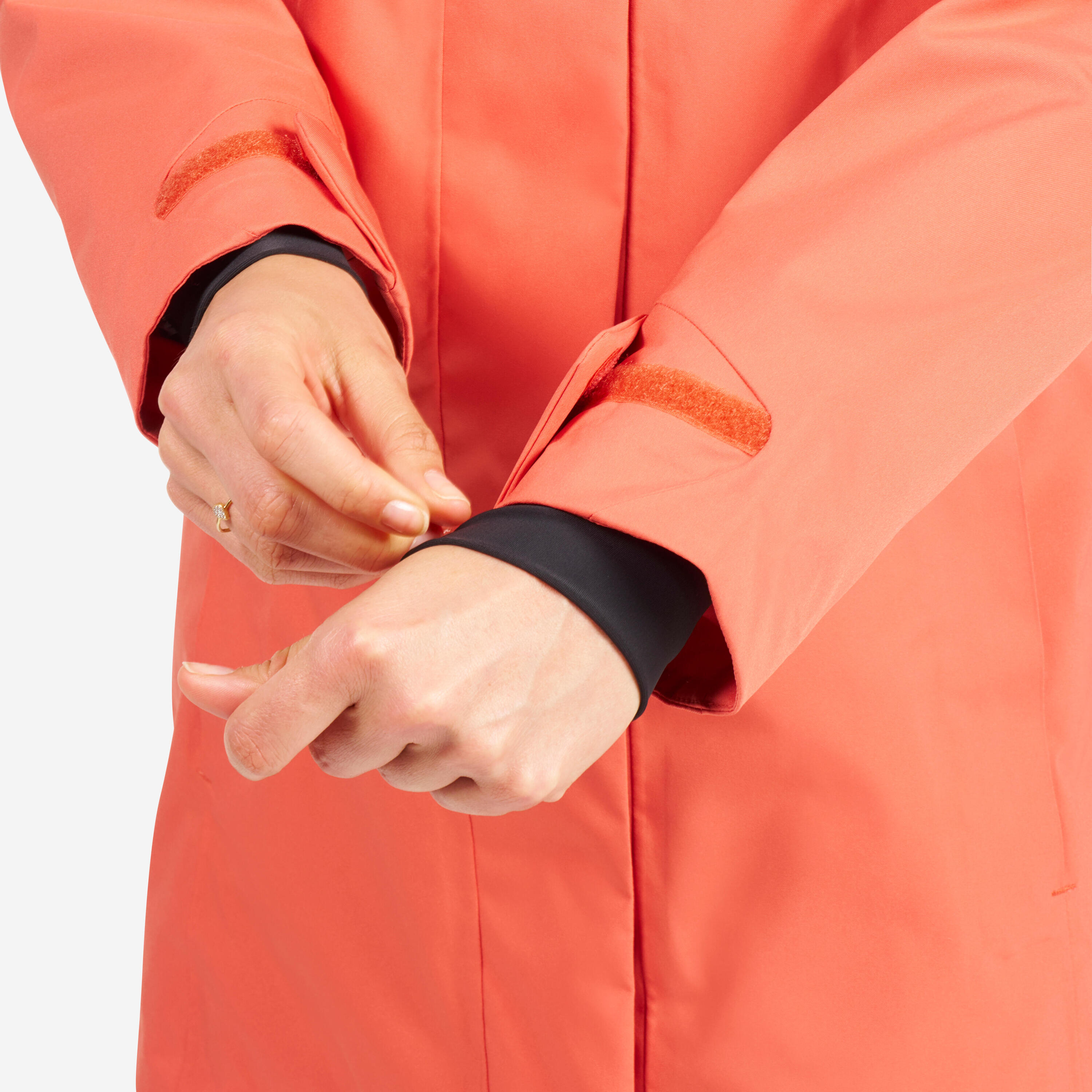 Parker Segeln Damen lang wasserdicht Sailing 500 rostrot 7/12
