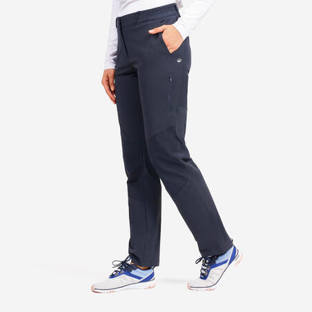 Штани жіночі Sailing 500 для вітрильного спорту водовідштовхувальні темно-сірі