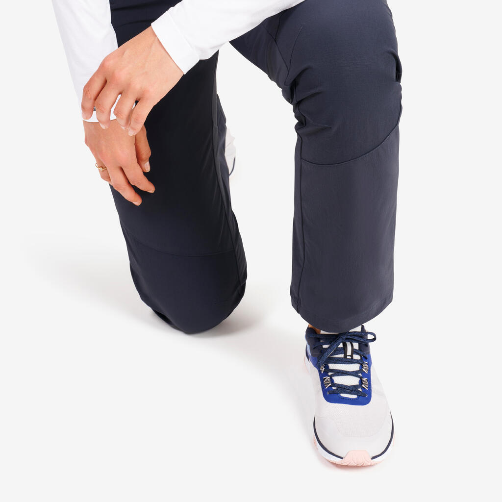 Ženske vodoodbojne pantalone za jedrenje - Sailing 500 crno sive