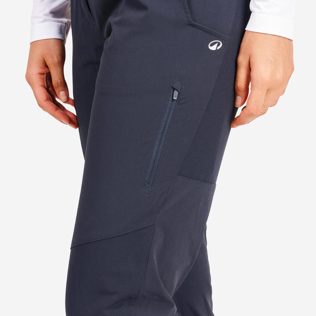 Ženske vodoodbojne pantalone za jedrenje - Sailing 500 crno sive