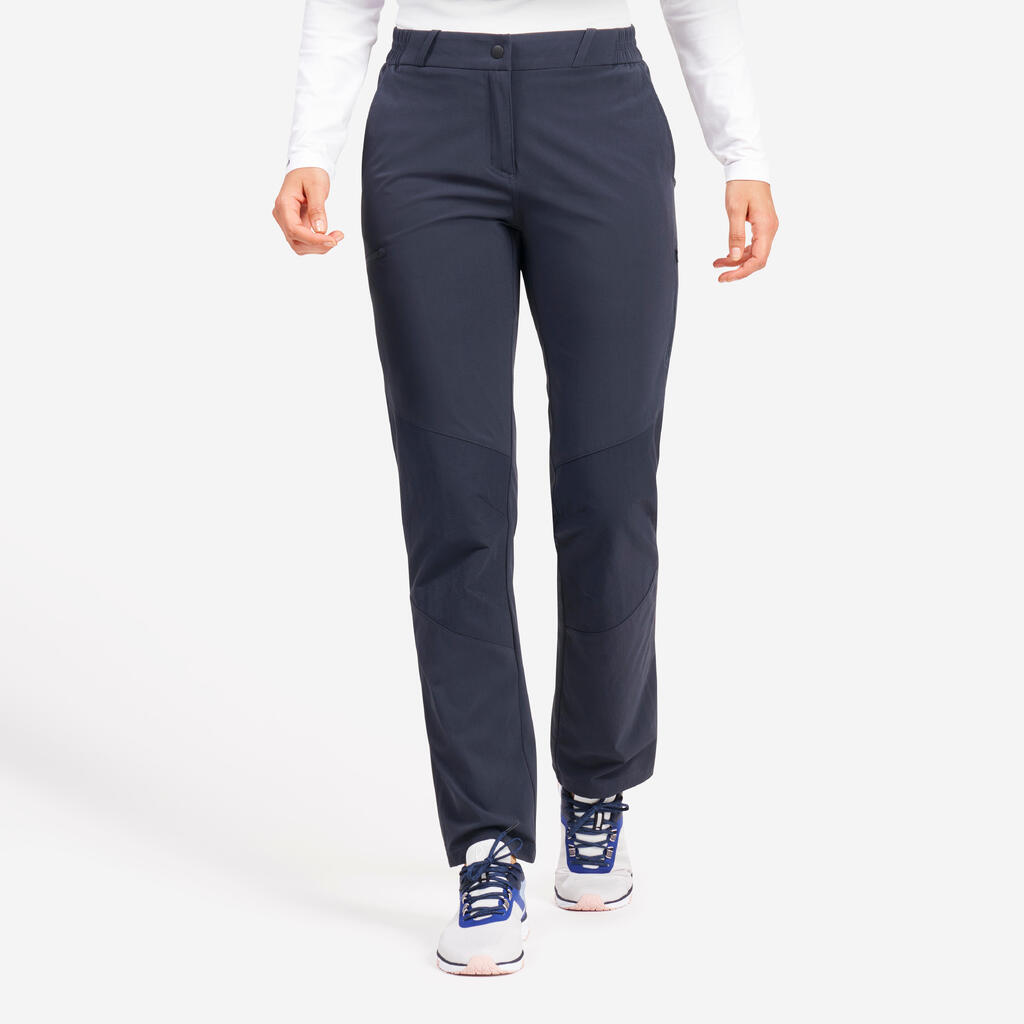 Ženske vodoodbojne pantalone za jedrenje - Sailing 500 crno sive