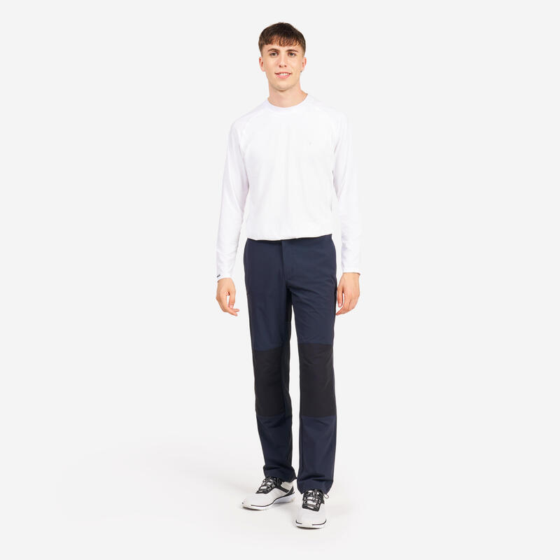 Pantalon hidrofob navigație Sailing 500 Negru-Gri Bărbați