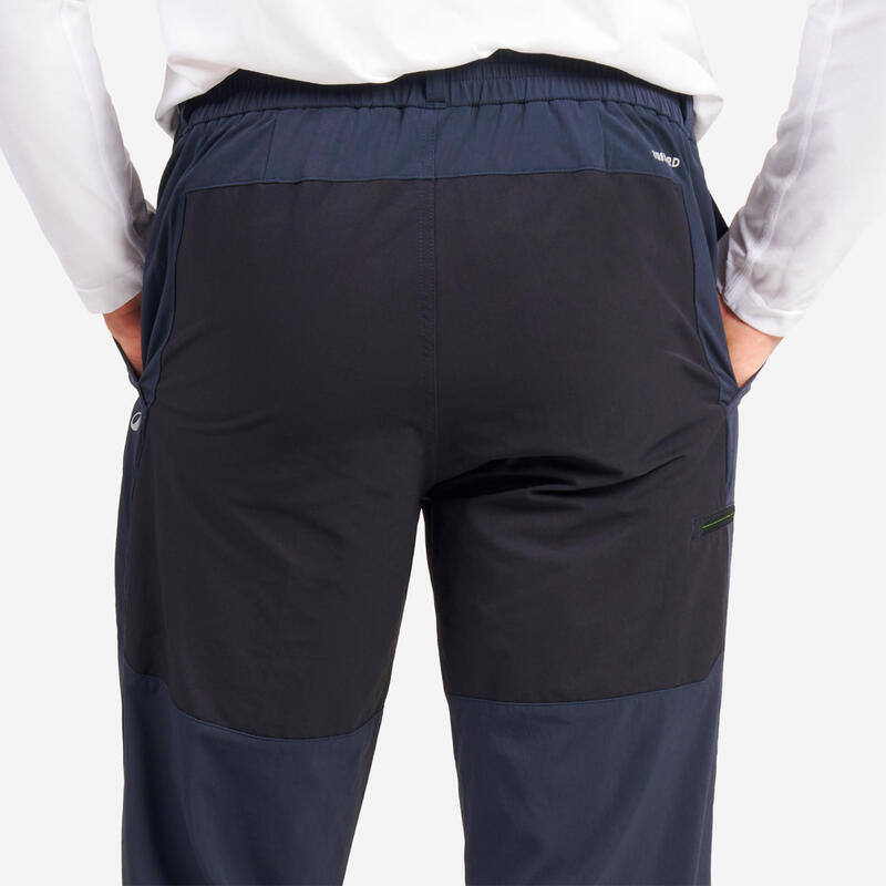 Pantalon hidrofob navigație Sailing 500 Negru-Gri Bărbați