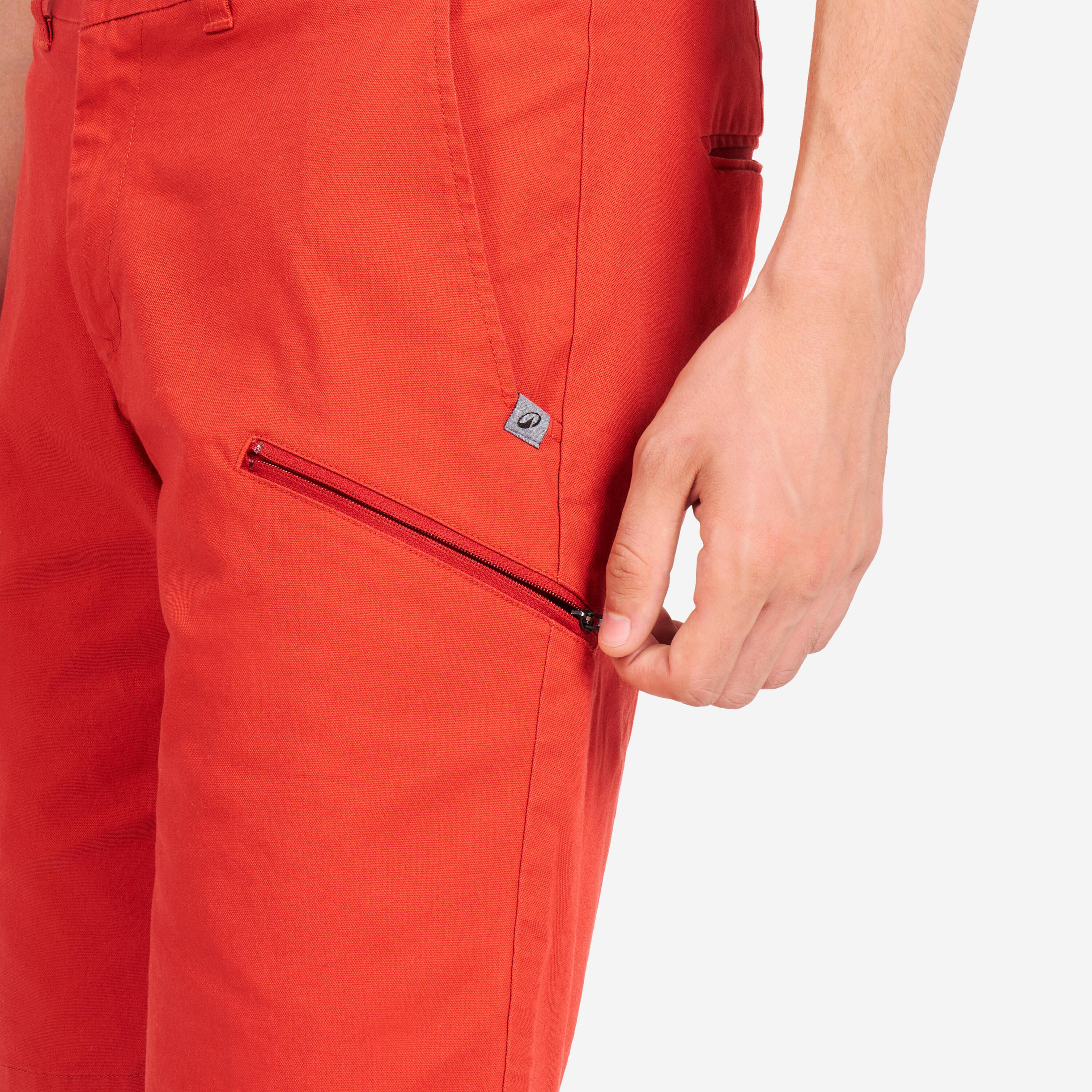 Men’s sailing Bermuda shorts - Sailing 100 brick red 5/9