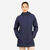 Veste longue imperméable sailing 500  femmebleu marine