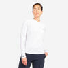 Camiseta Protección Solar Mujer Manga Larga Sailing 500 Blanco