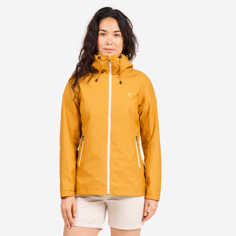 Veste imperméable de voile veste de pluie SAILING 100 femme Ocre