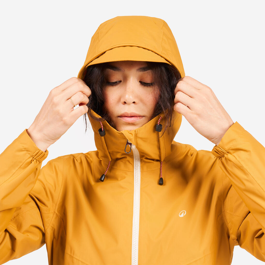 Veste imperméable de voile - veste de pluie SAILING 100 femme Ocre