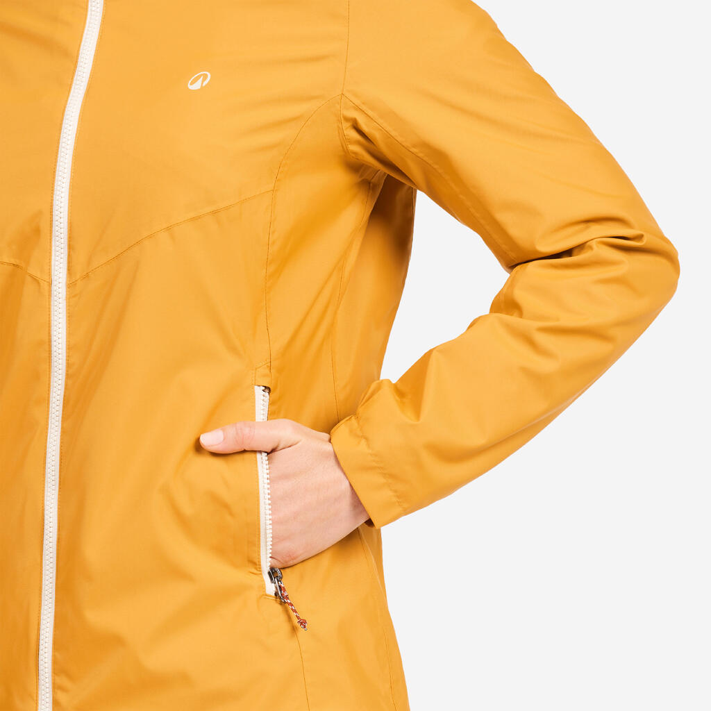 Veste imperméable de voile - veste de pluie SAILING 100 femme Ocre