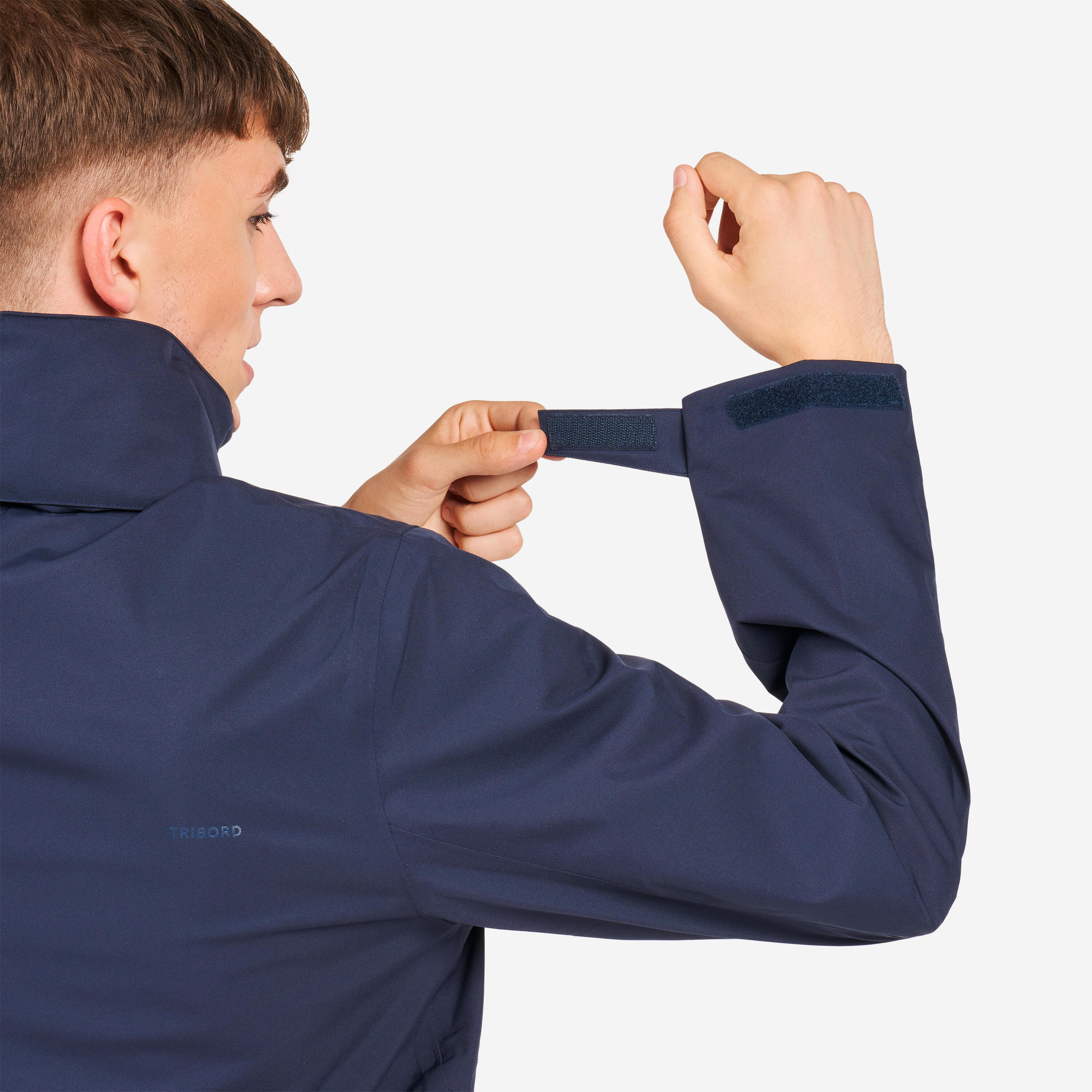 Water- en winddichte zeiljas voor heren Sailing 500 marineblauw 6/9