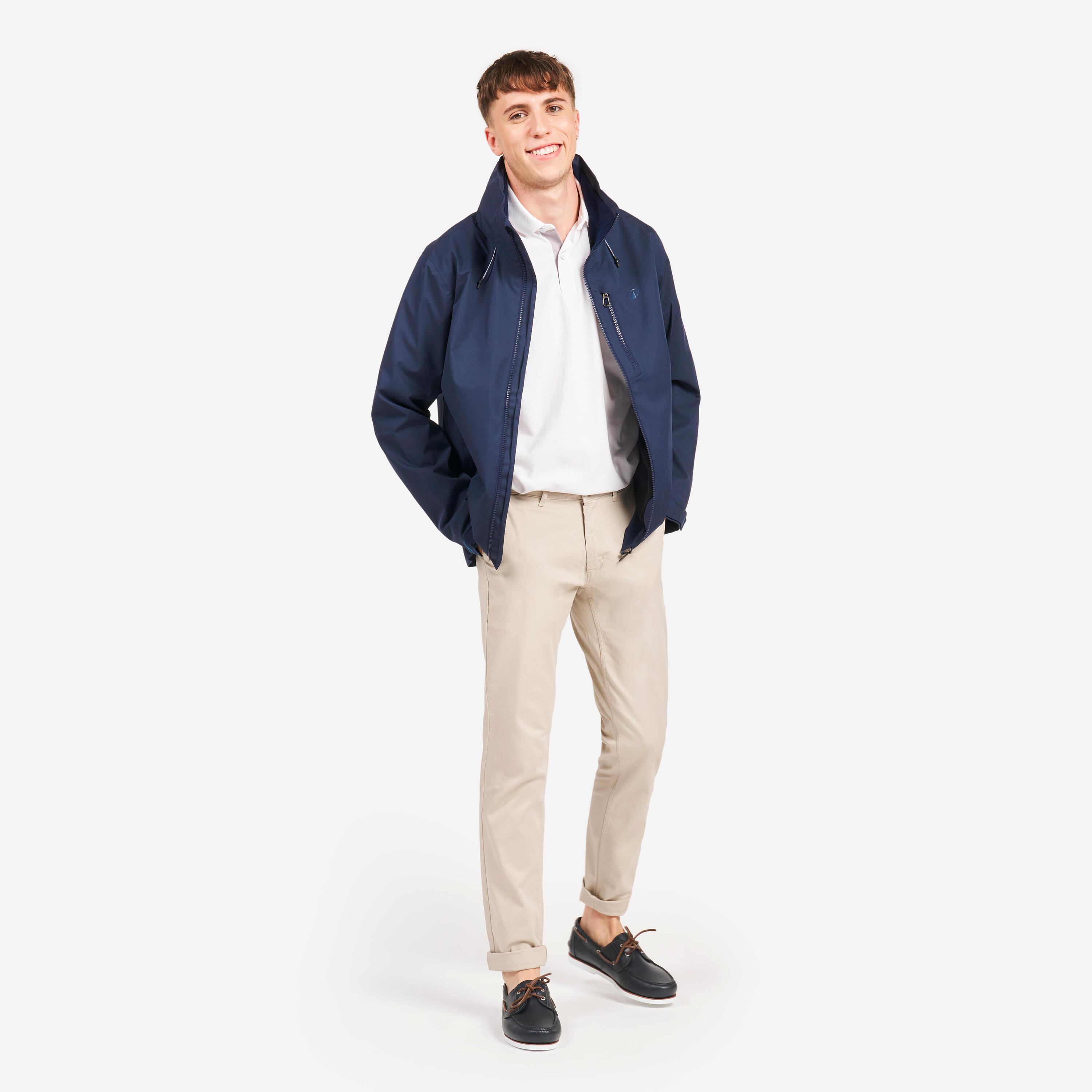 Water- en winddichte zeiljas voor heren Sailing 500 marineblauw 9/9