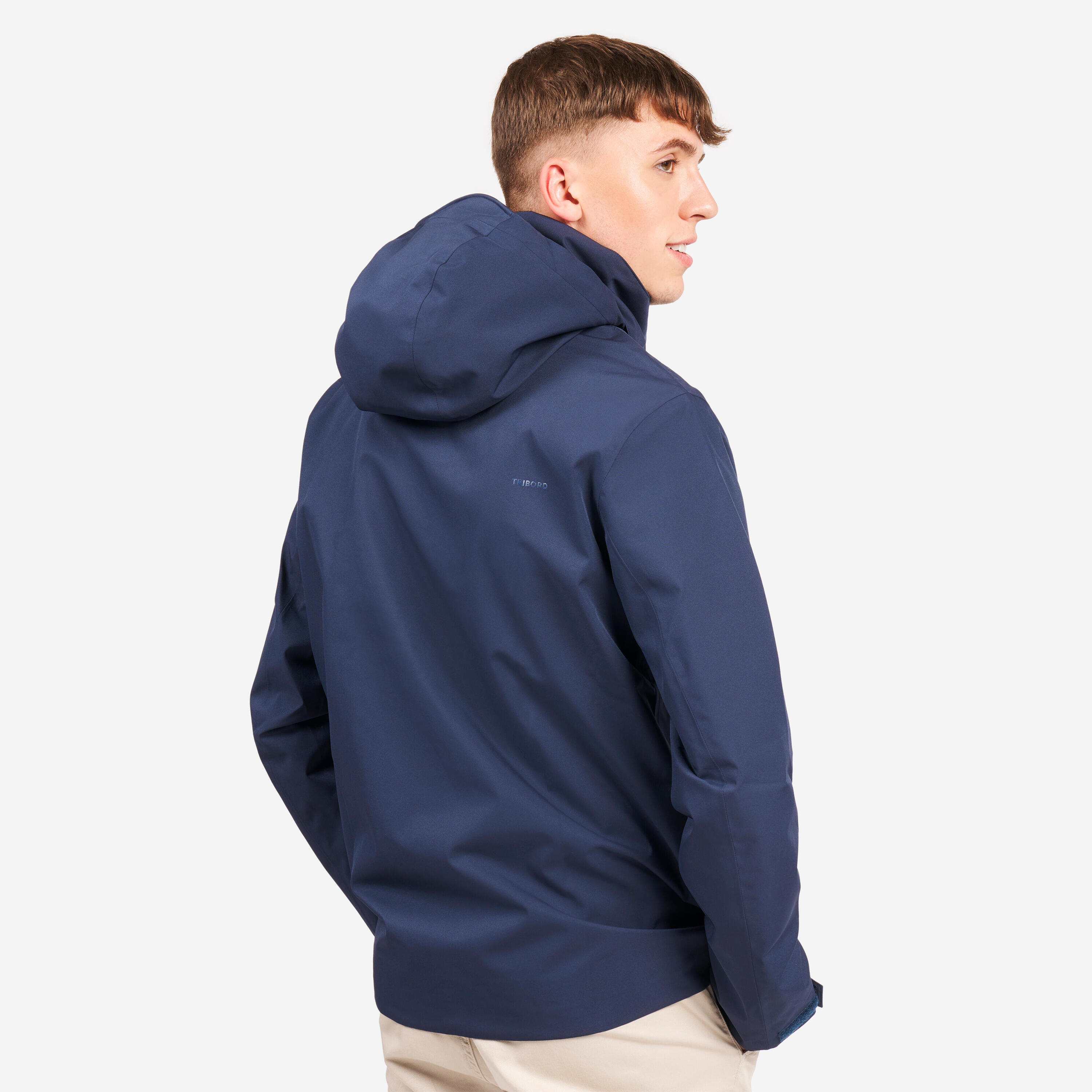 Water- en winddichte zeiljas voor heren Sailing 500 marineblauw 3/9