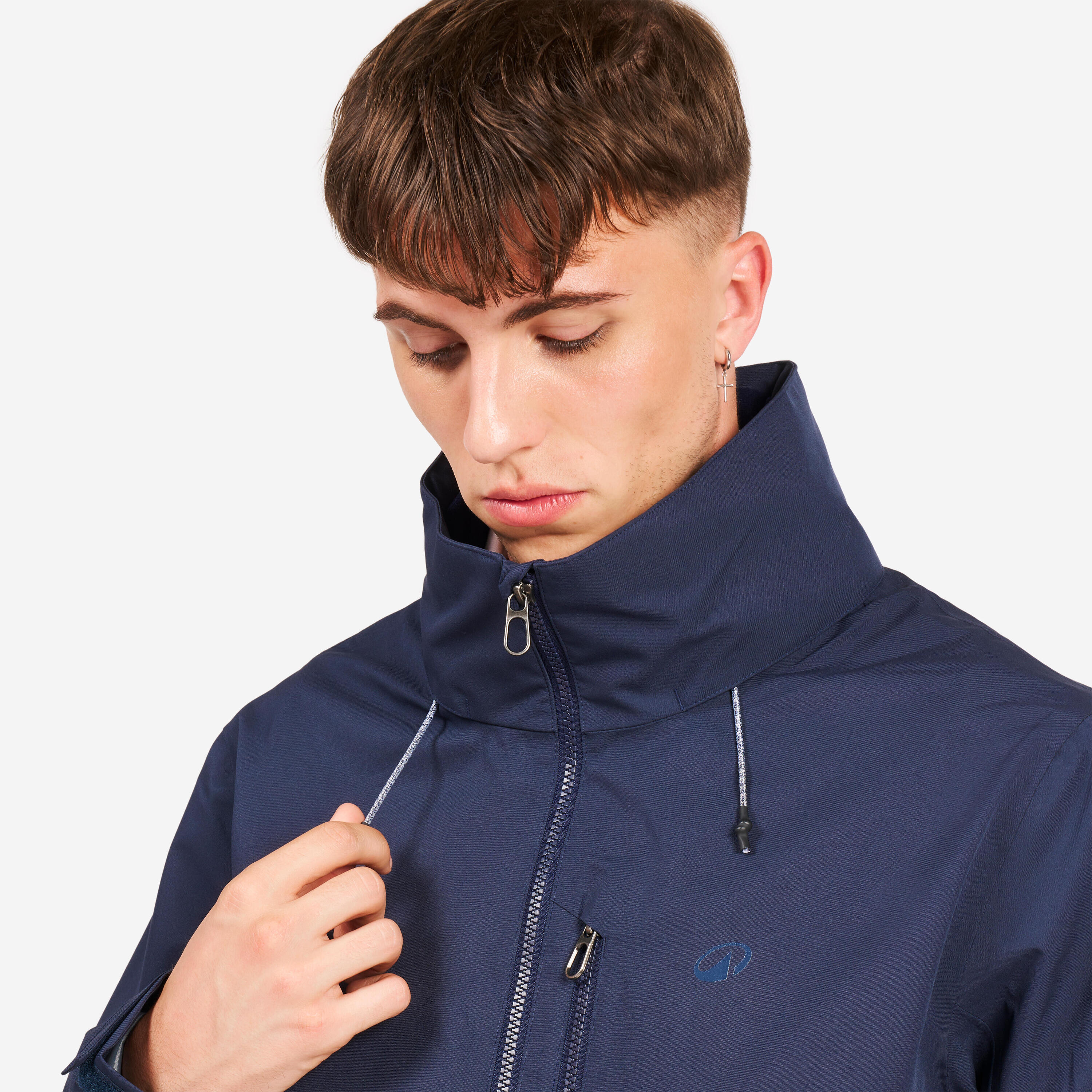 Water- en winddichte zeiljas voor heren Sailing 500 marineblauw 5/9