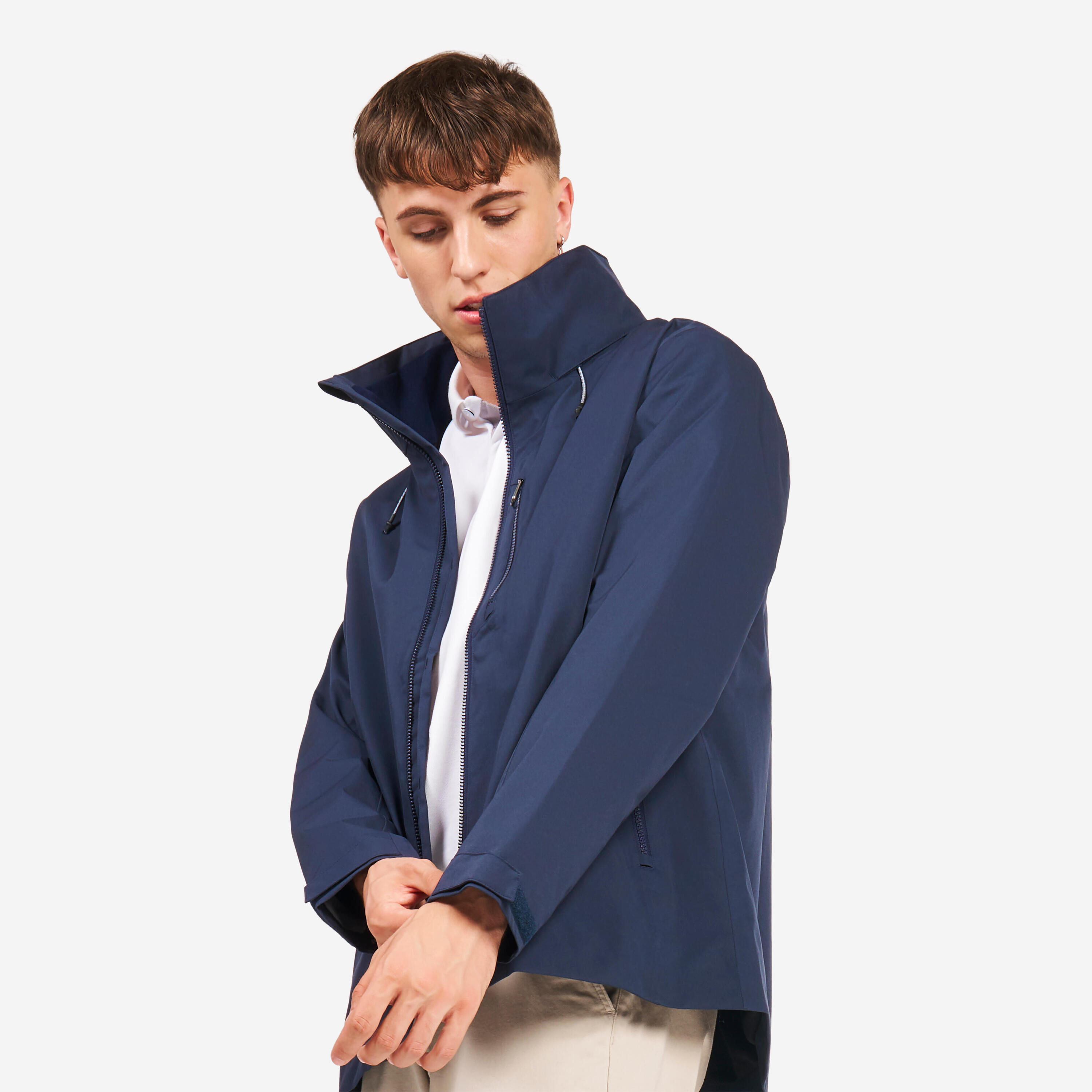 Water- en winddichte zeiljas voor heren Sailing 500 marineblauw 2/9
