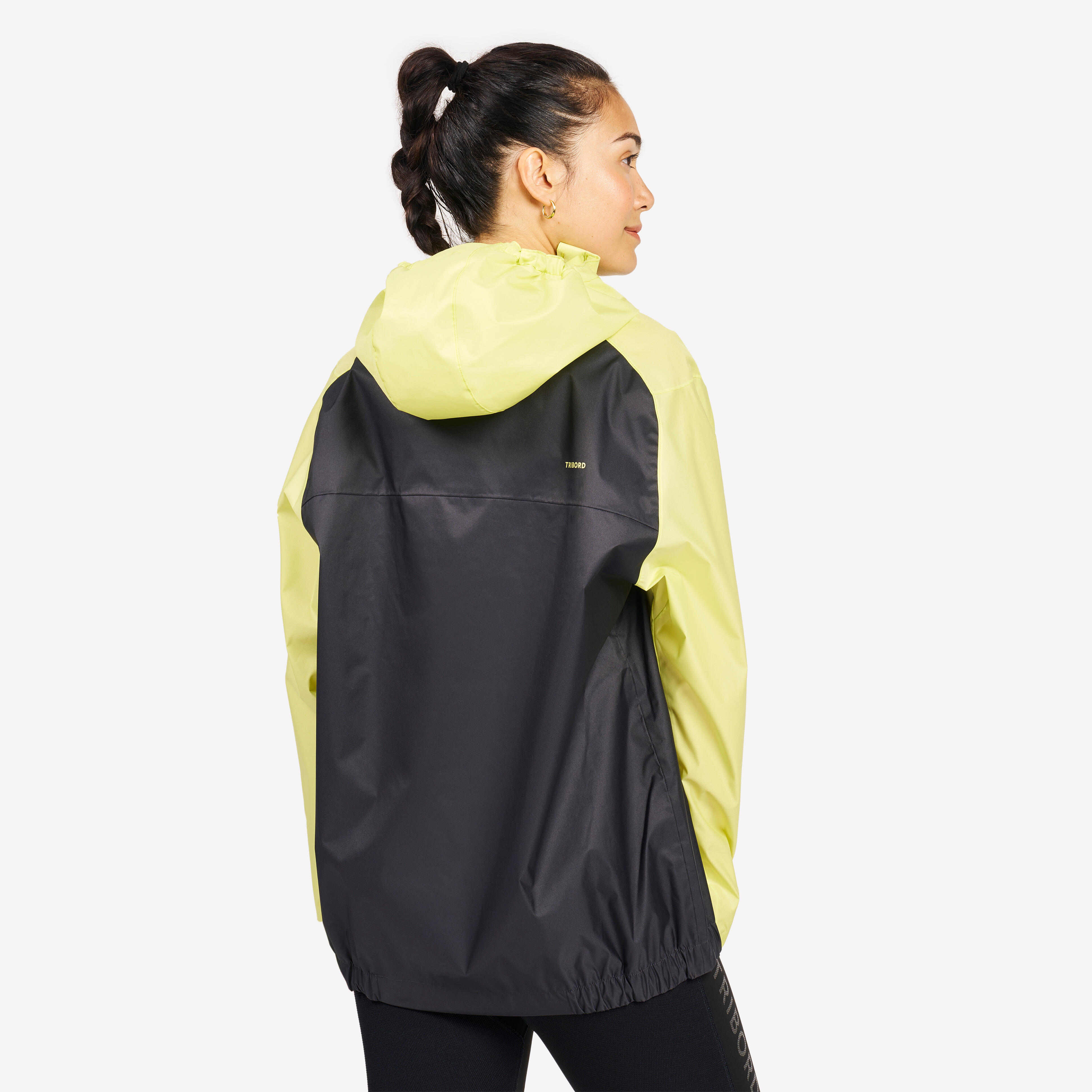 DECATHLON Vetruvzdorná bunda pre dospelých na jachting a kajak 100 žlto-sivá XS · záber 7
