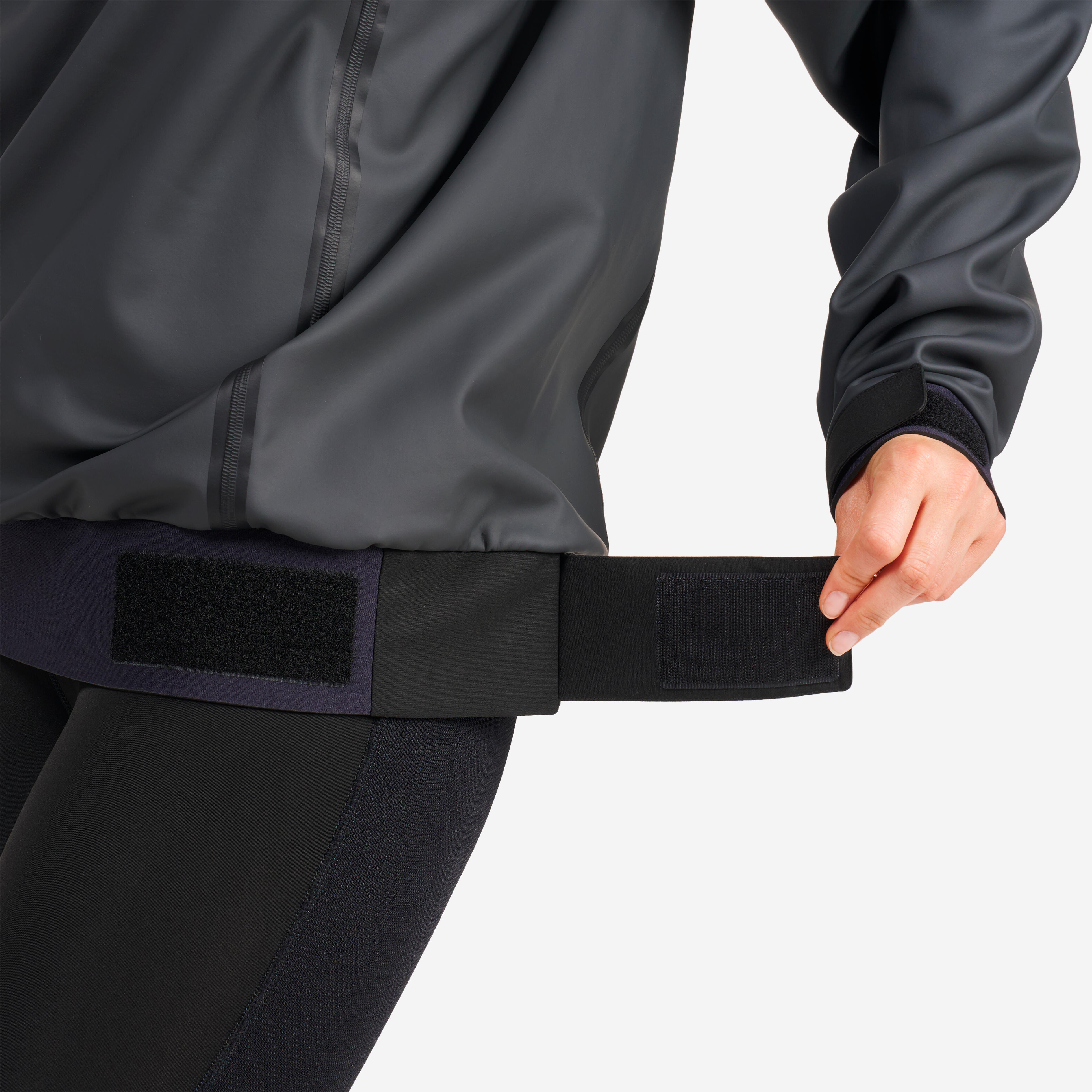 DECATHLON Pánska bunda na jachting a kajak 900 tmavosivá 2XL · záber 10