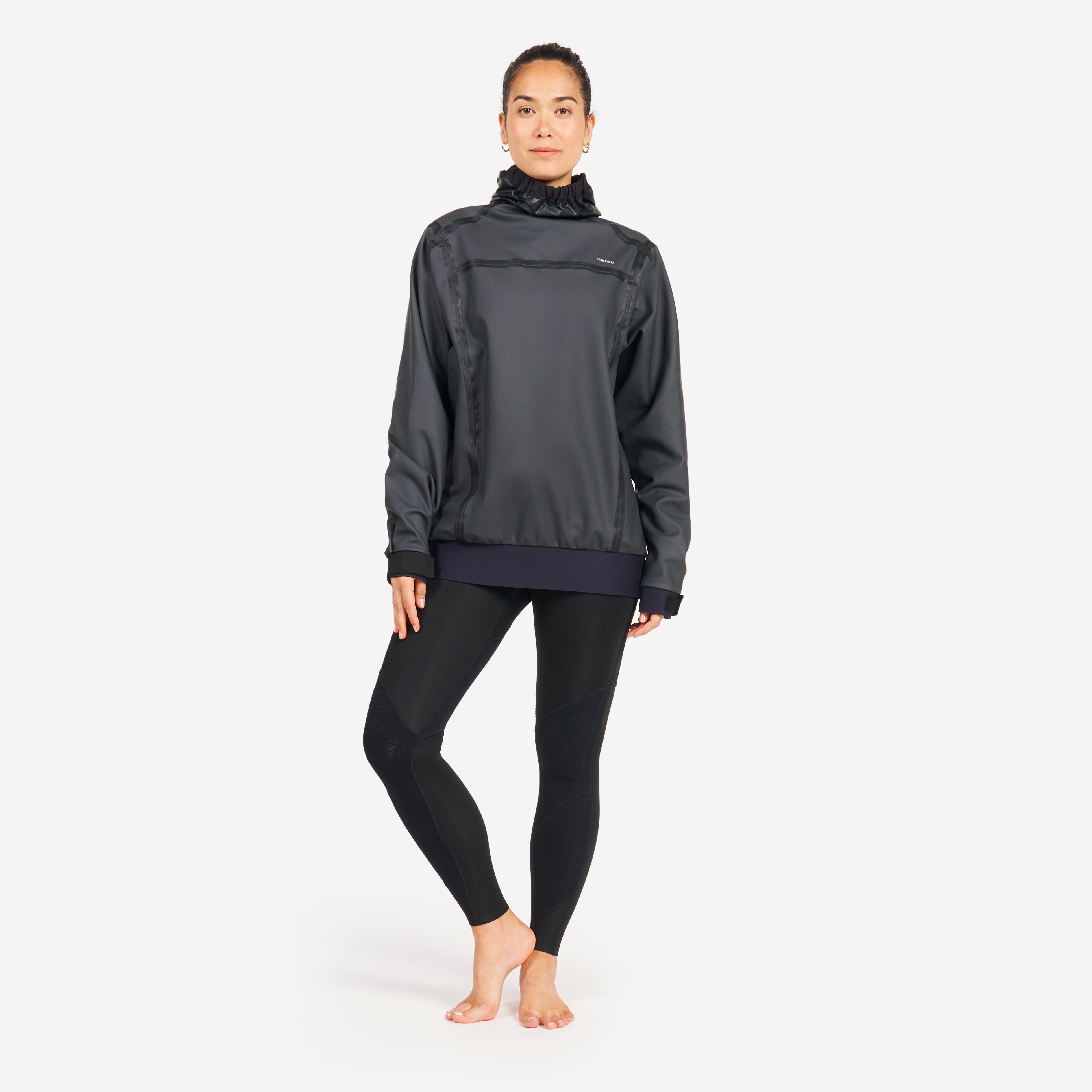 TRIBORD Spraytop Segeln/Kajak Damen/Herren warm – 900 schwarzgrau | 03608390999354 TRIBORD Spraytop Segeln/Kajak Damen/Herren warm – 900 schwarzgrau | 03608390999354