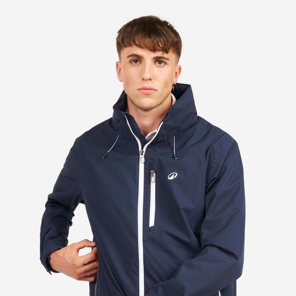 Men’s sailing waterproof windproof jacket - Sailing 500 white