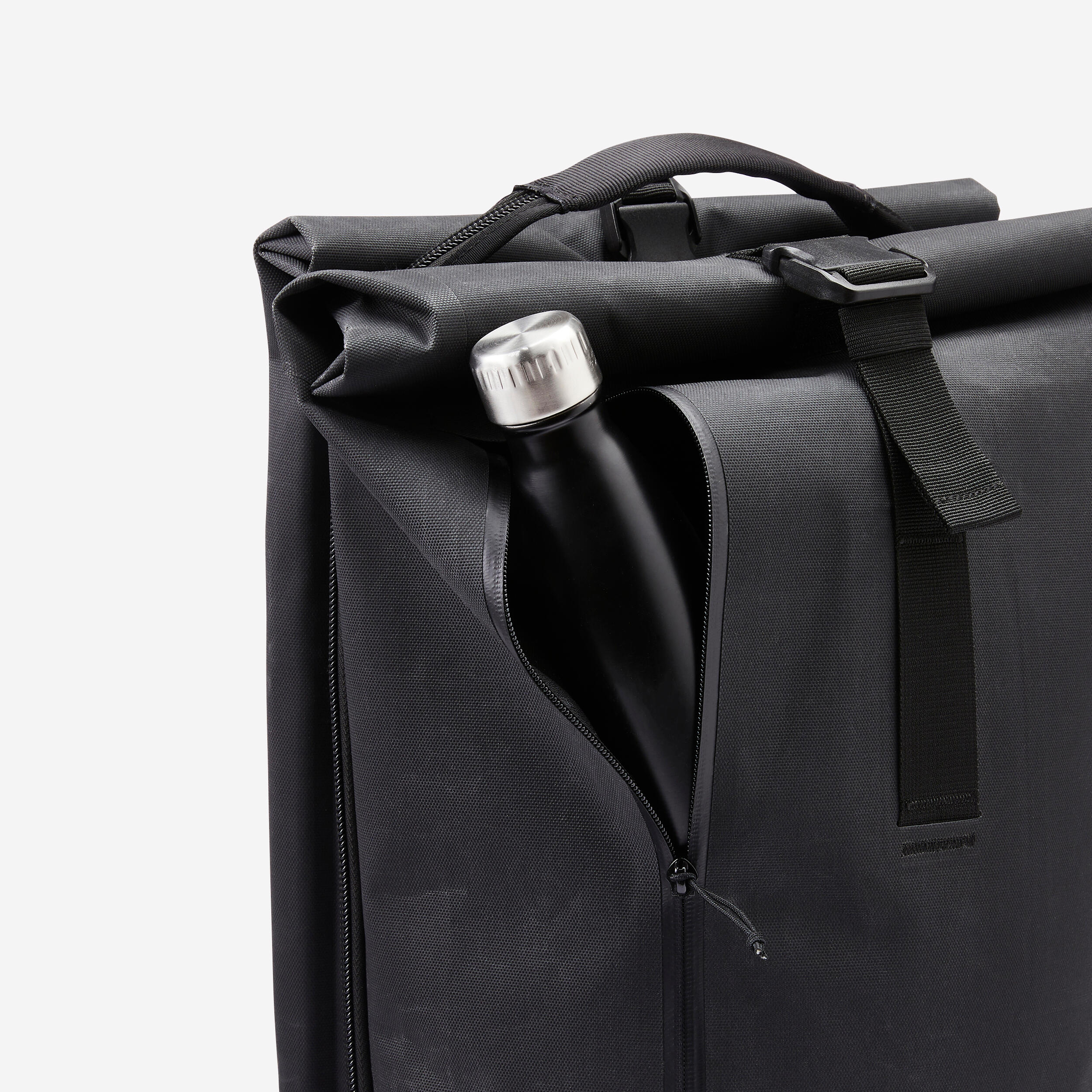 Fahrradtasche Doppel-Gepäcktasche Rucksack XL 31 Liter dunkelgrau  9/9