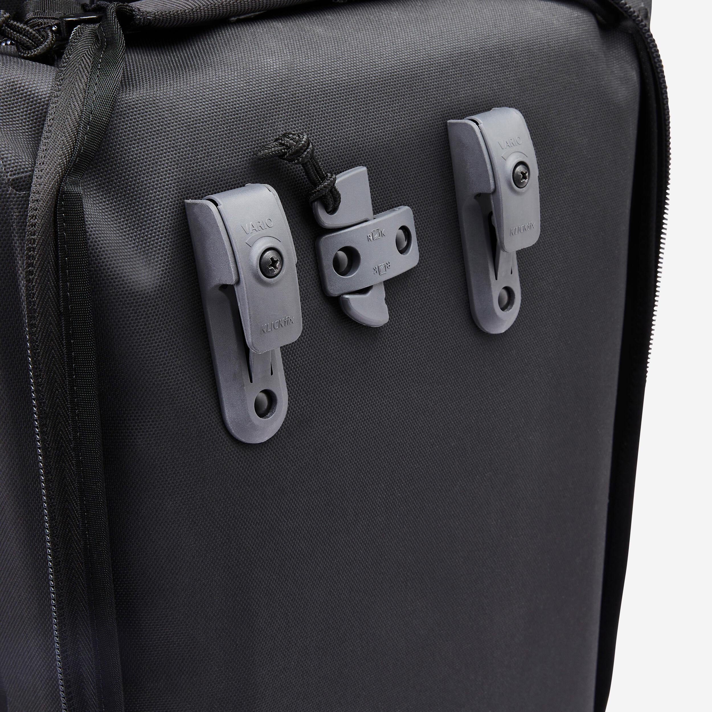 Fahrradtasche Doppel-Gepäcktasche Rucksack XL 31 Liter dunkelgrau  7/9