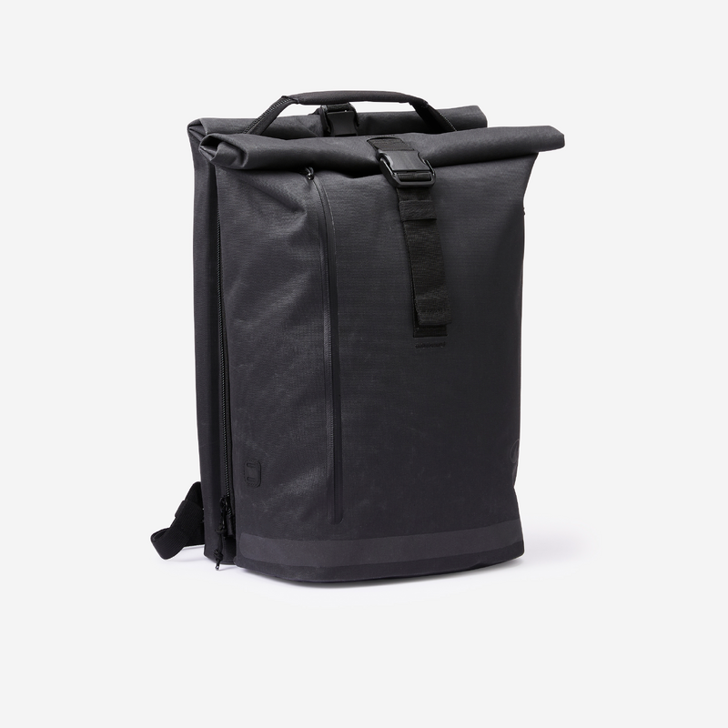 Sac à dos sacoche vélo double pour porte-bagages 31 litres gris
