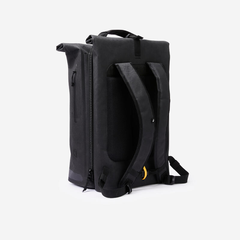 Sac à dos sacoche vélo double pour porte-bagages 31 litres gris foncé